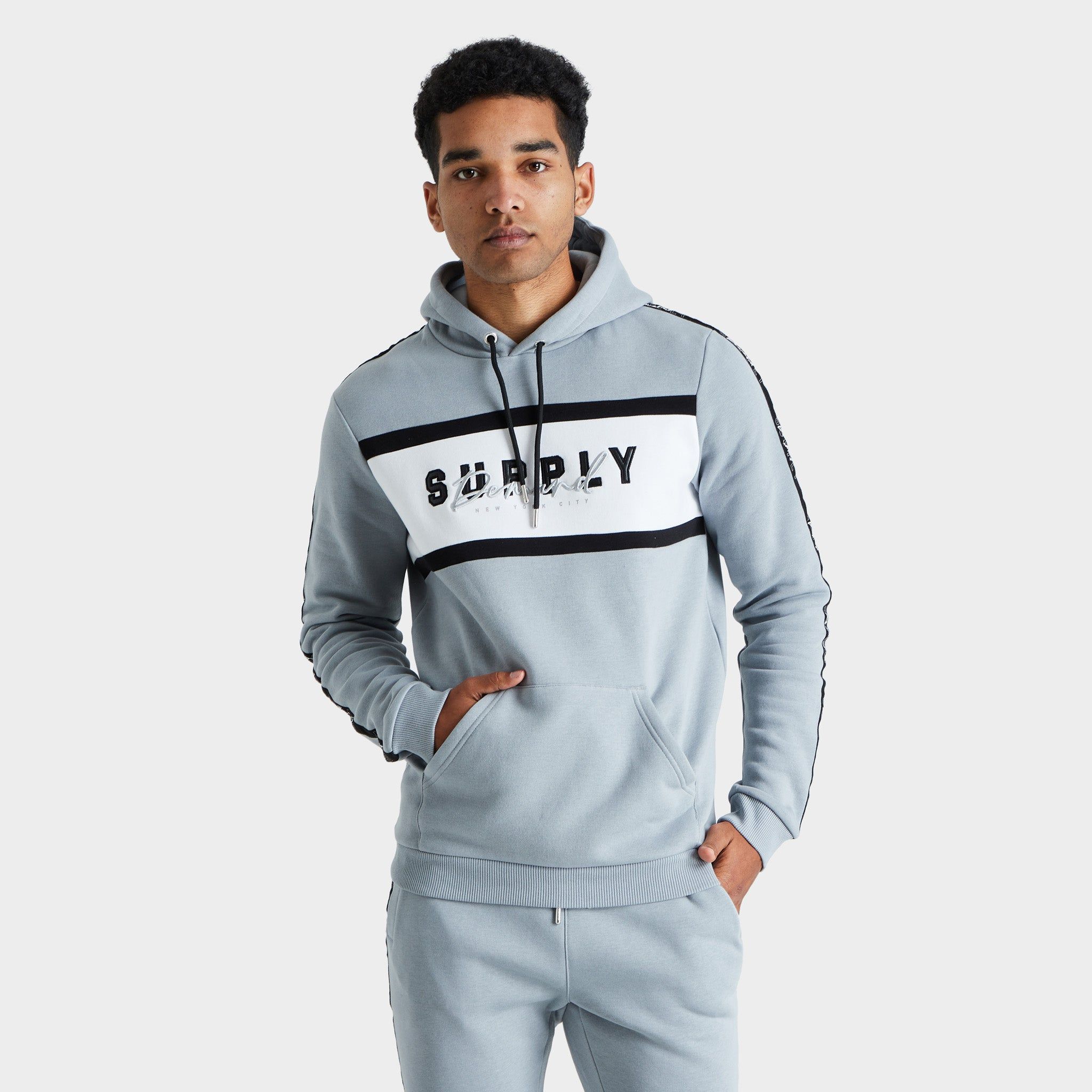 Supply & Demand Stripe Pullover Hoodie / Weathervane sold by JD Sports