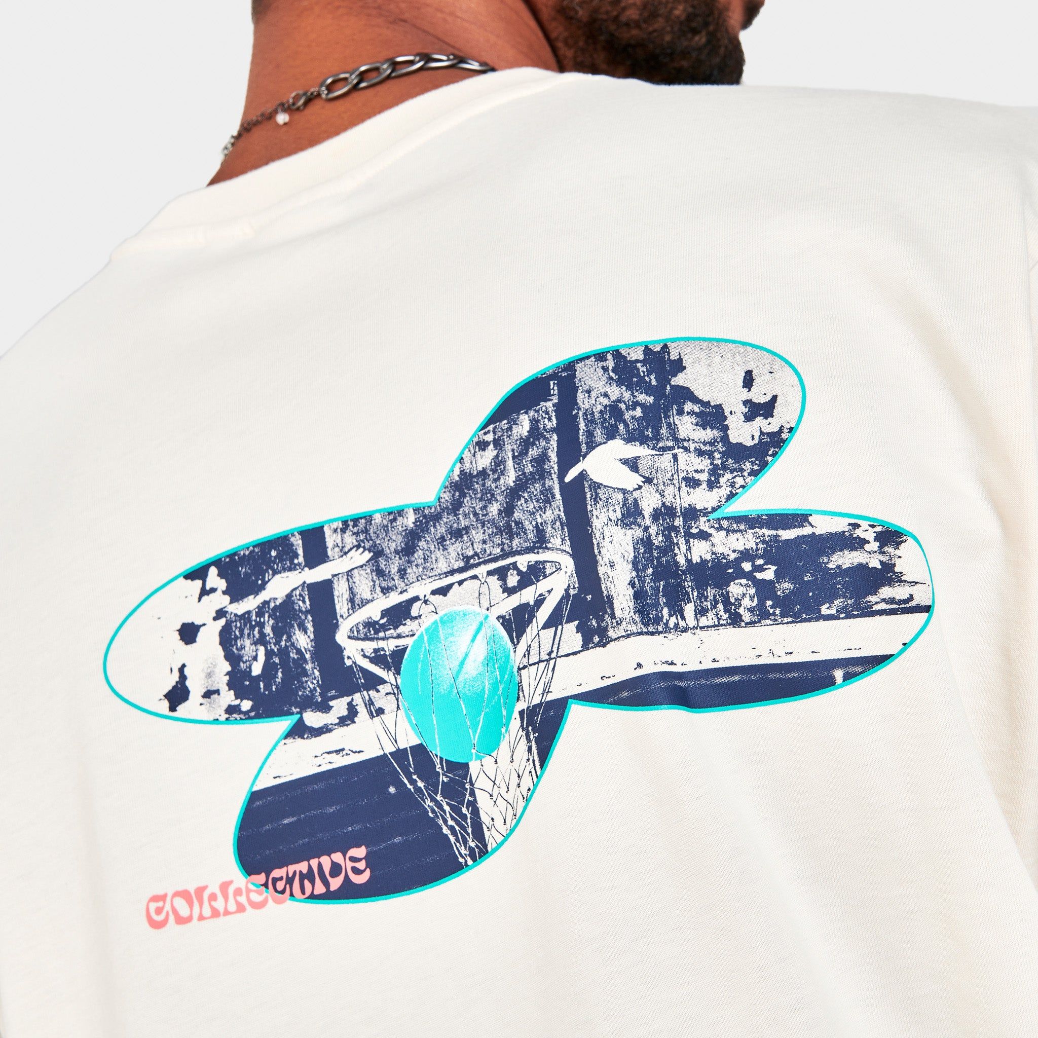 adidas Originals Basketball Photo Graphic T-shirt / Wonder White sold by JD Sports product image thumbnail 3