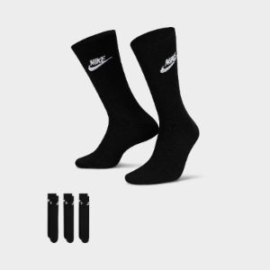 Nike Sportswear Everyday Essential Crew Socks (3 Pack) Black / White sold by JD Sports
