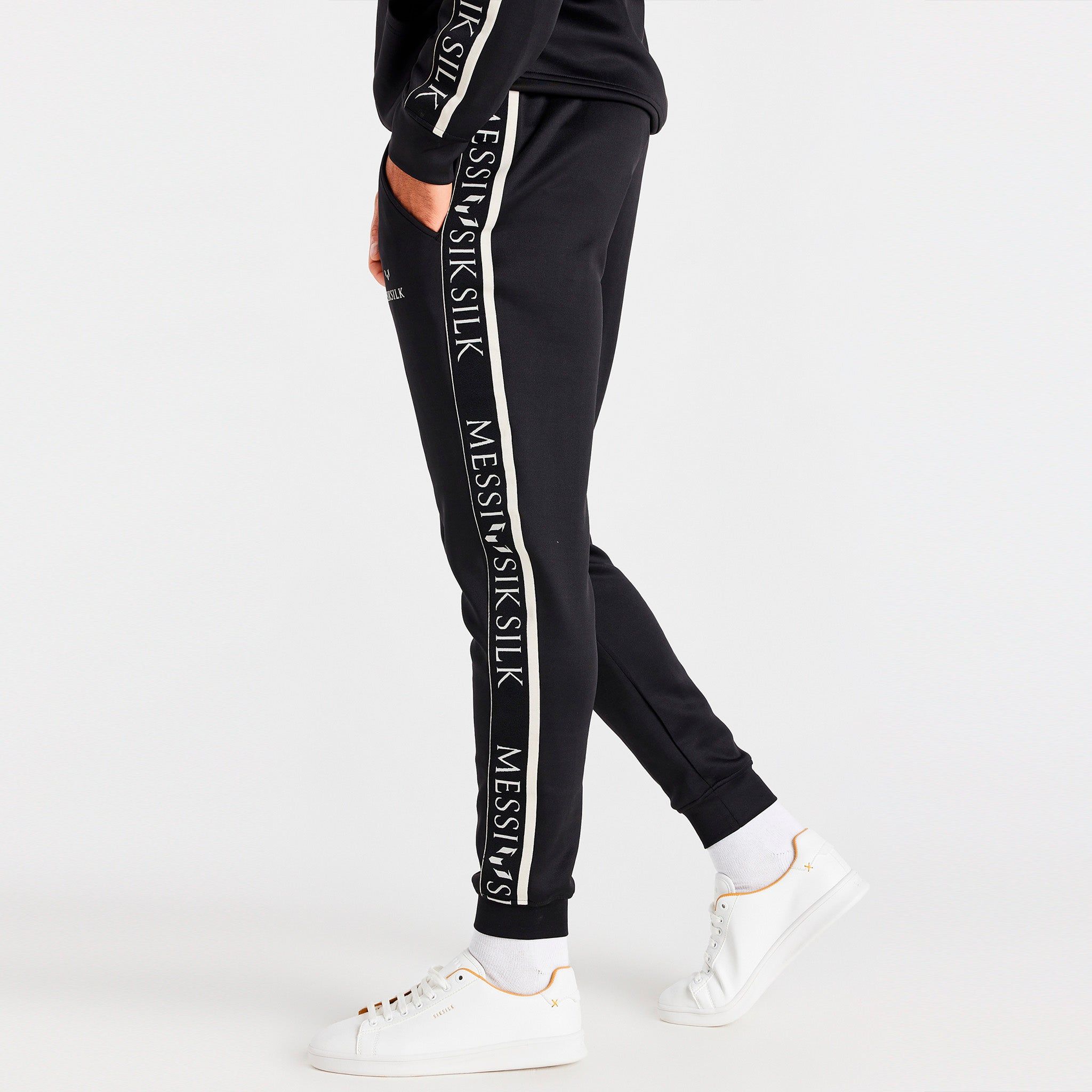 SikSilk x Messi Taped Pants / Black sold by JD Sports