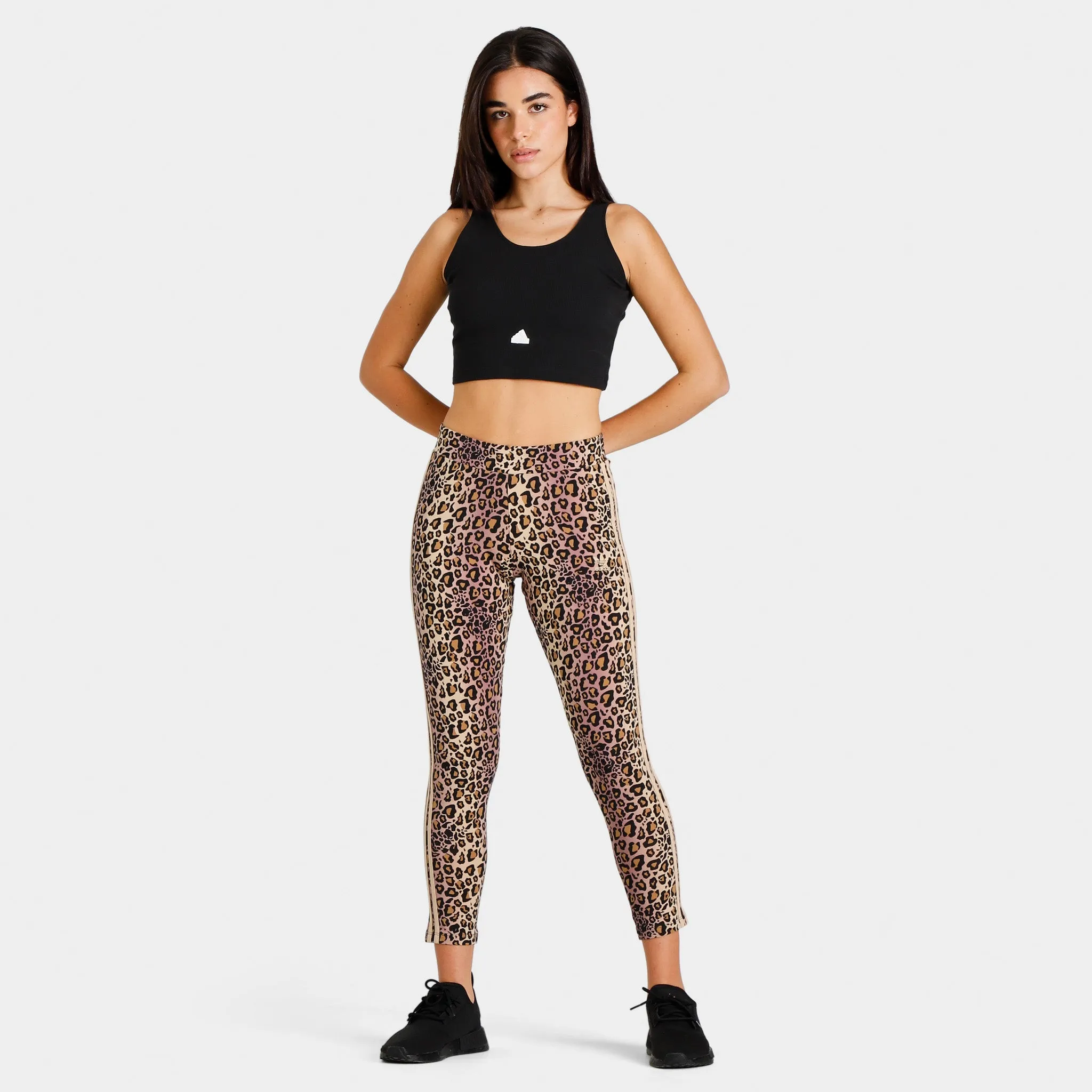 adidas Women's Sportswear Rib Cropped Top Black / White sold by JD Sports product image thumbnail 5