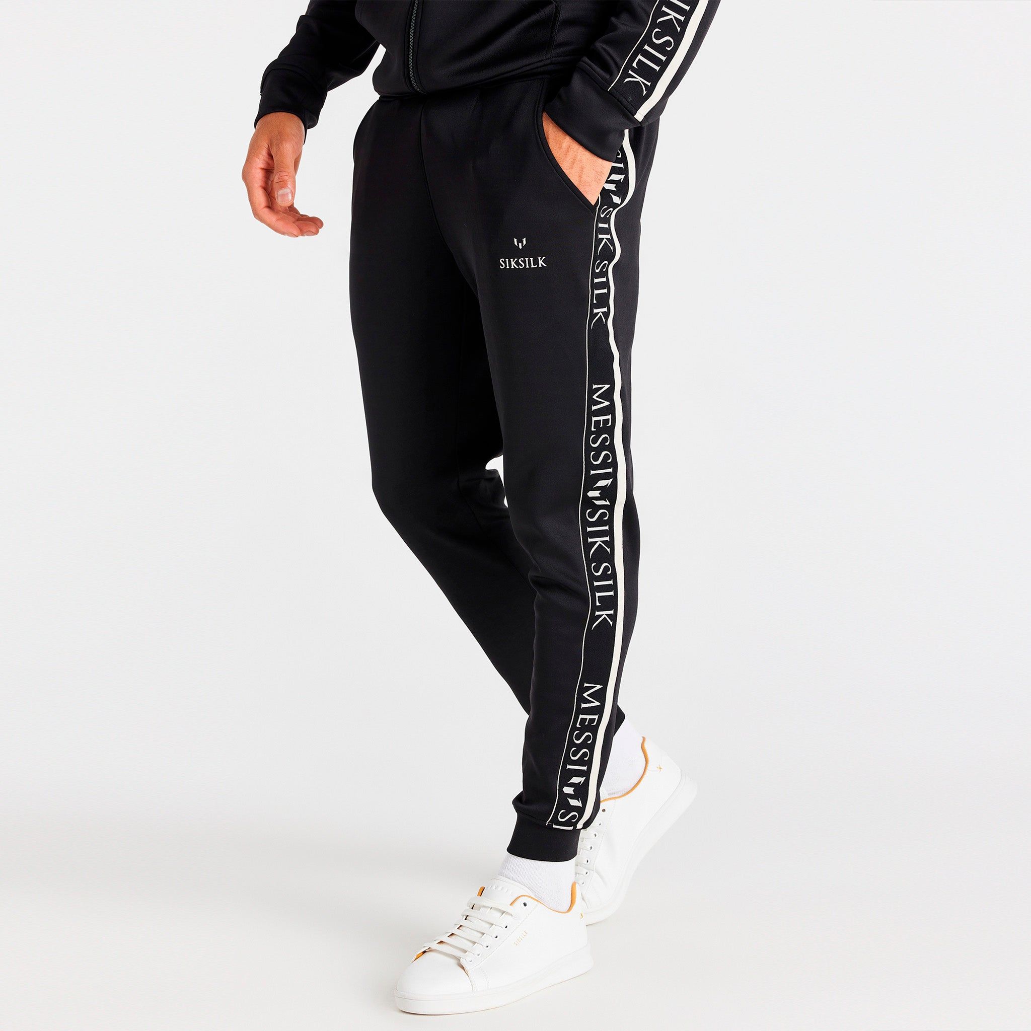 SikSilk x Messi Taped Pants / Black sold by JD Sports product image thumbnail 5