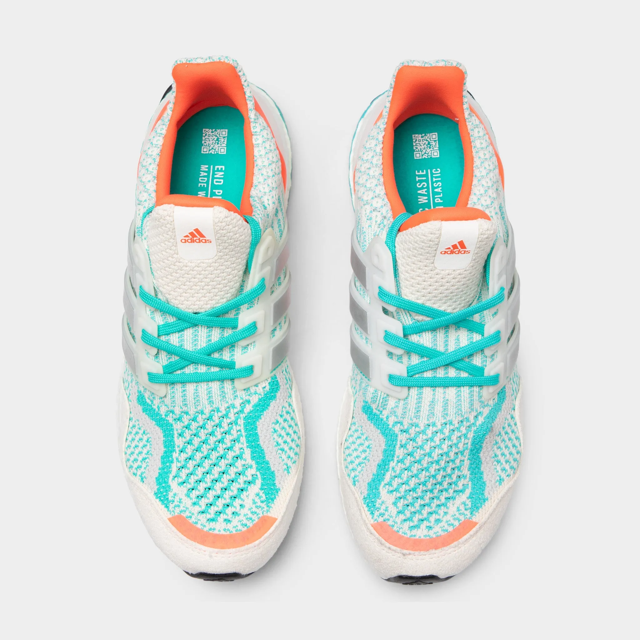 adidas Ultraboost 5 DNA Chalk White / Silver Metallic - Mint Rush sold by JD Sports product image thumbnail 5