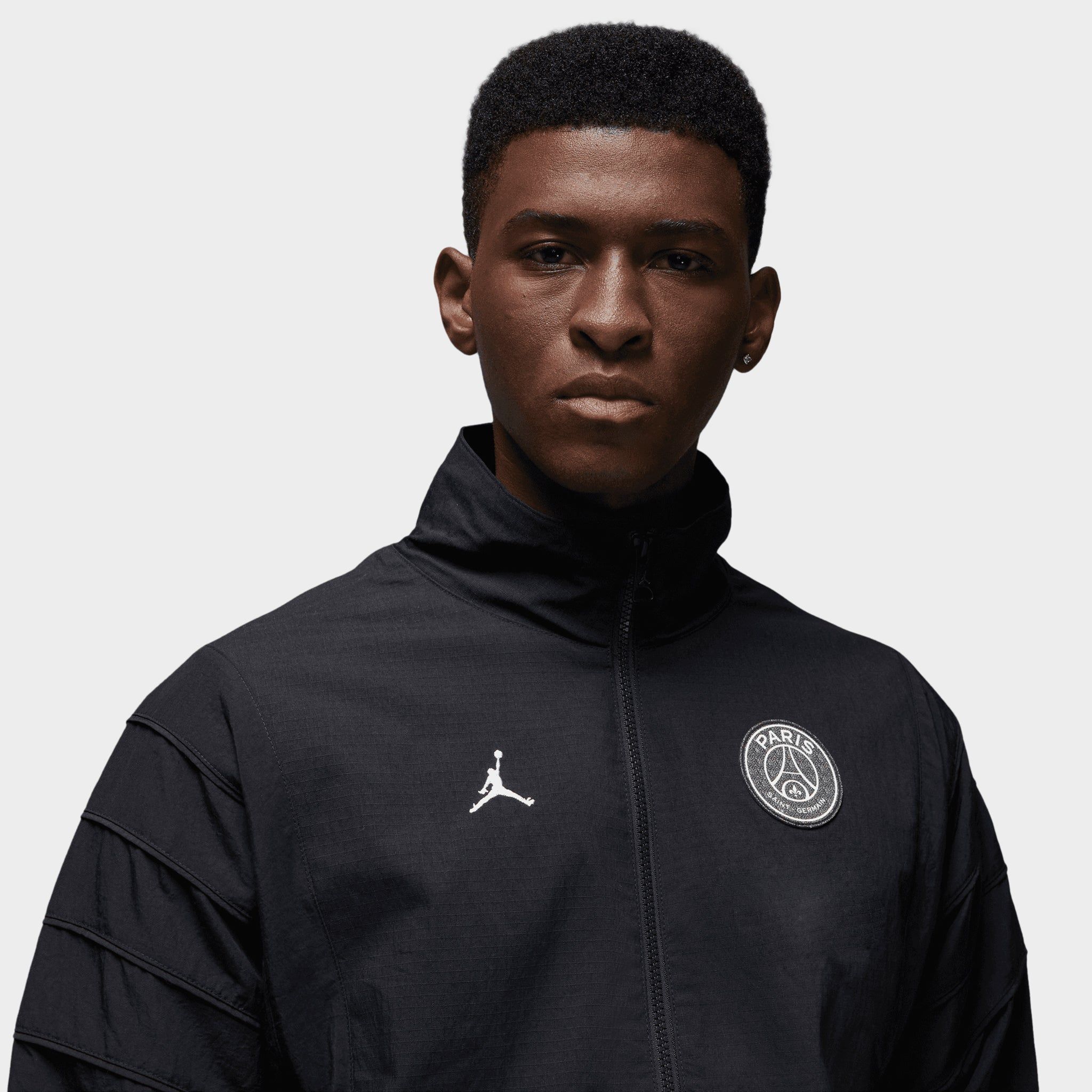 Jordan Paris Saint-Germain Anthem Jacket Black / White sold by JD Sports product image thumbnail 3