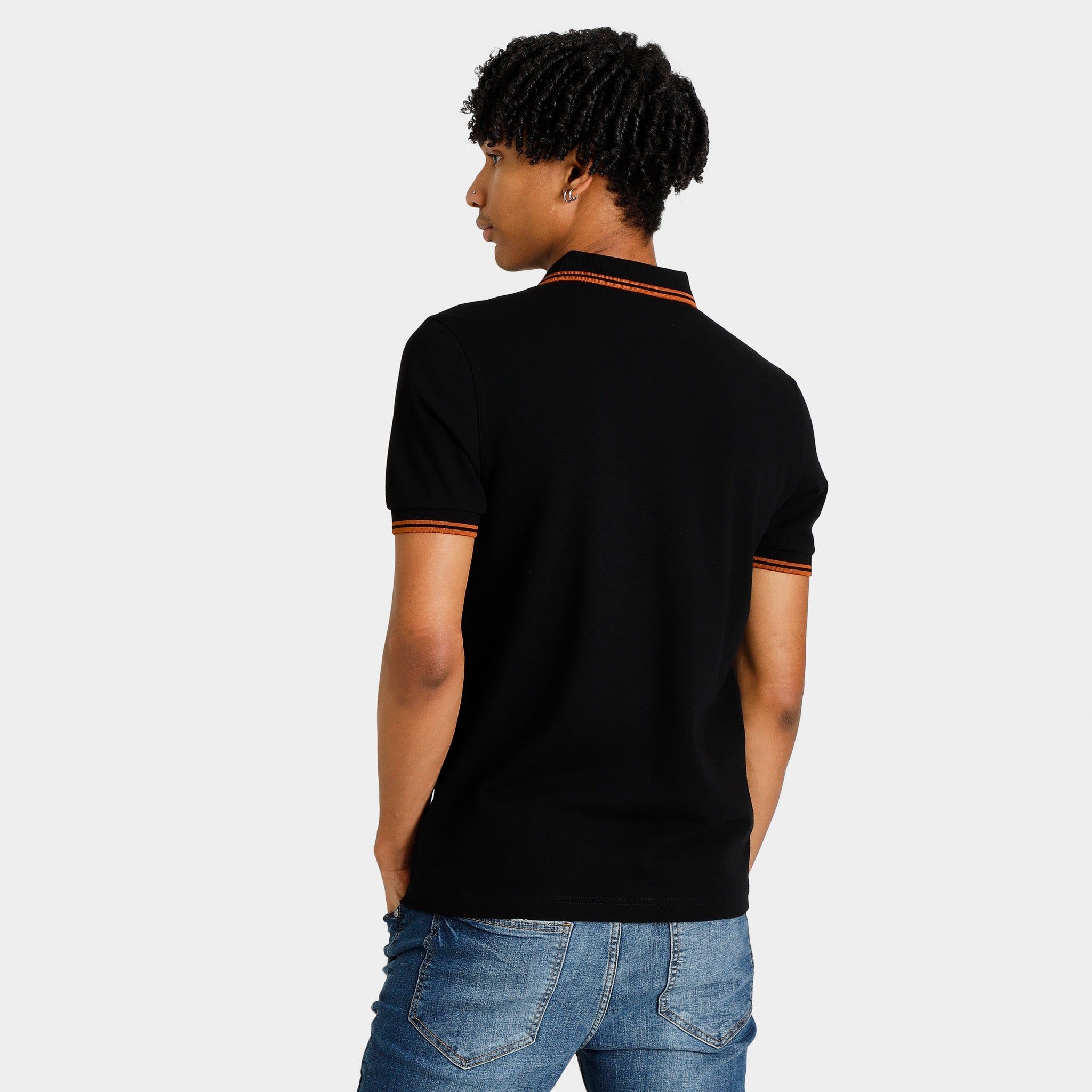 Fred Perry Twin Tipped Polo T-shirt Black / Nut Flake - Nut Flake sold by JD Sports product image thumbnail 2