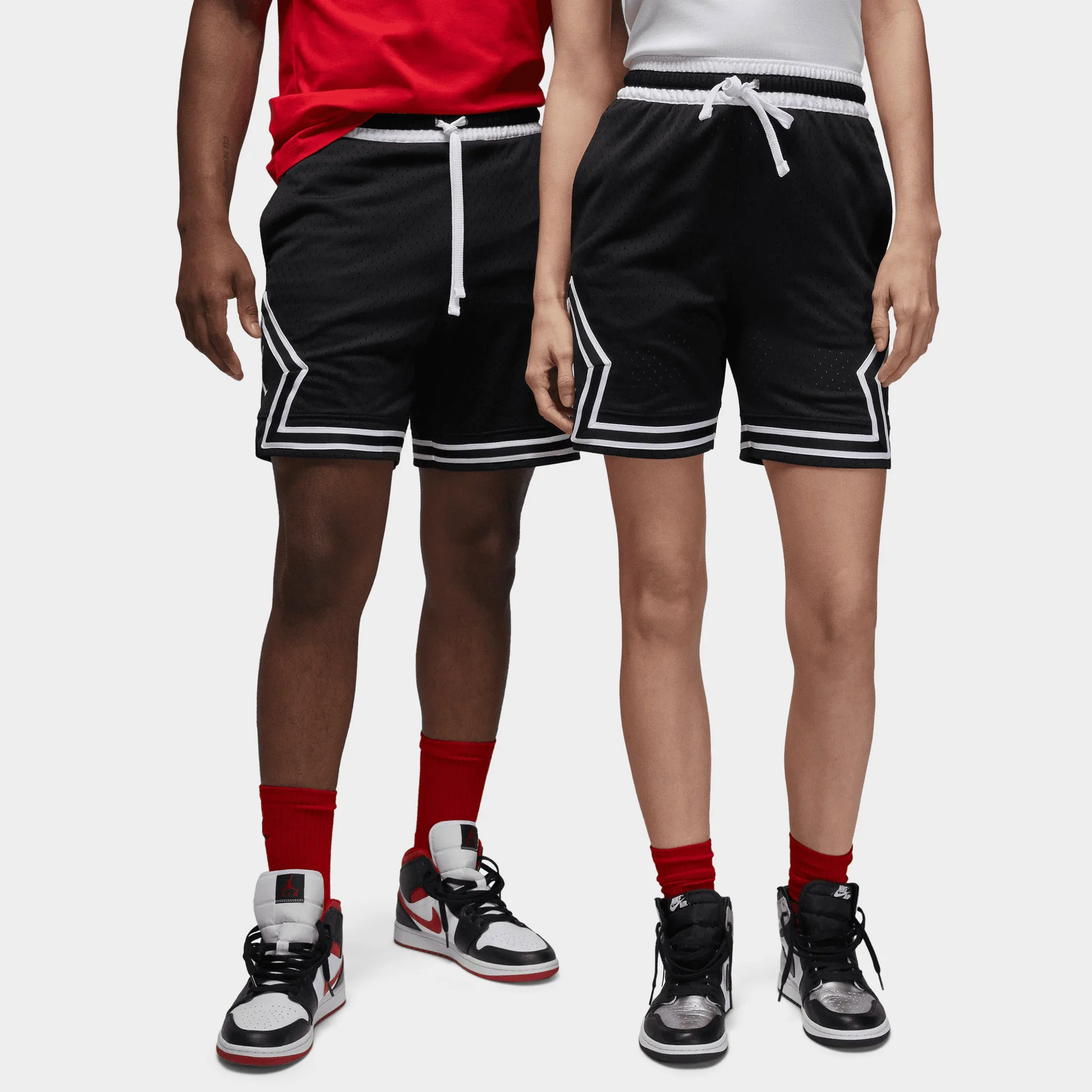 Jordan Dri-FIT Sport Diamond Shorts Black / White - White sold by JD Sports