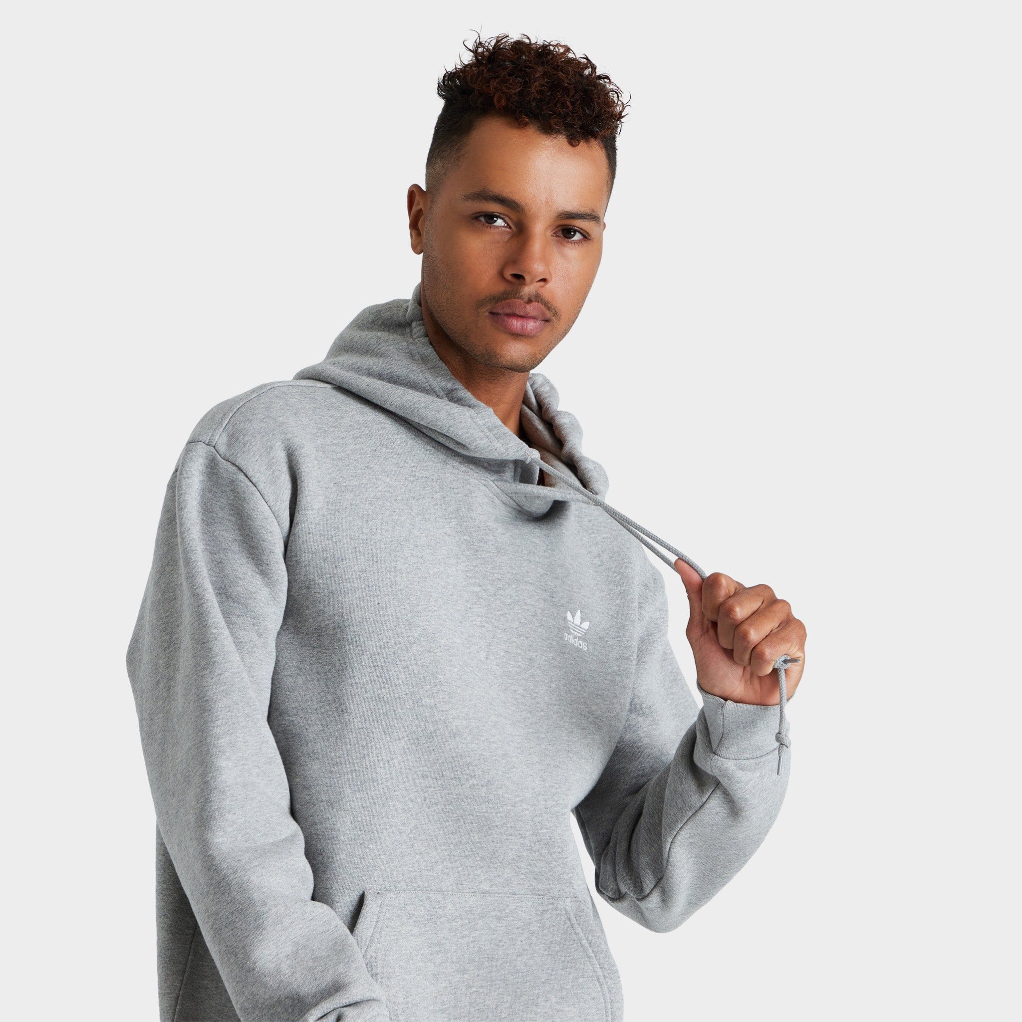adidas Originals Adicolor Essentials Trefoil Hoodie / Medium Grey Heather sold by JD Sports product image thumbnail 3