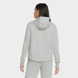 Nike Sportswear Women's Tech Fleece Windrunner Full-Zip Hoodie Dark Heather Grey / Black sold by JD Sports