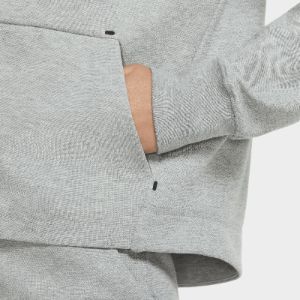 Nike Sportswear Women's Tech Fleece Windrunner Full-Zip Hoodie Dark Heather Grey / Black sold by JD Sports