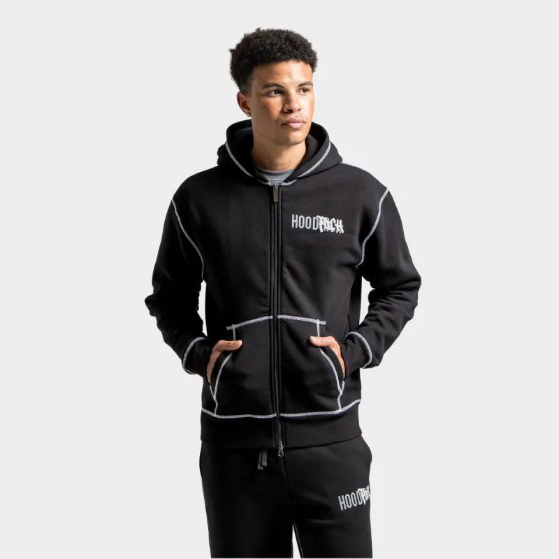 Hoodrich OG Circuit Full Zip Hoodie Heather Grey / Black