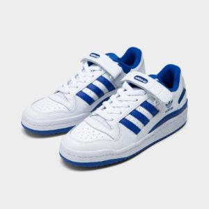 adidas Women's Forum Low Cloud White / Royal Blue - Cloud White sold by JD Sports