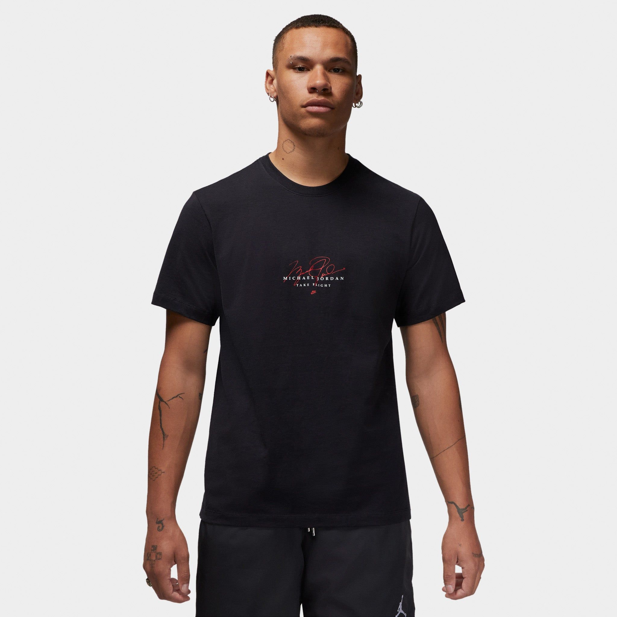 Jordan Essentials Graphic T-shirt Black / White sold by JD Sports