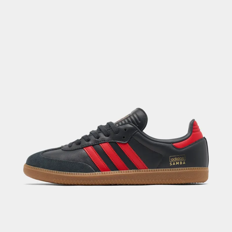 adidas Samba OG Carbon / Better Scarlet - Gum sold by JD Sports