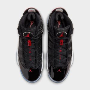 Jordan 6 Rings Black / Gym Red - White sold by JD Sports