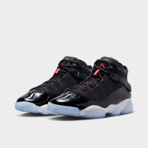 Jordan 6 Rings Black / Gym Red - White sold by JD Sports