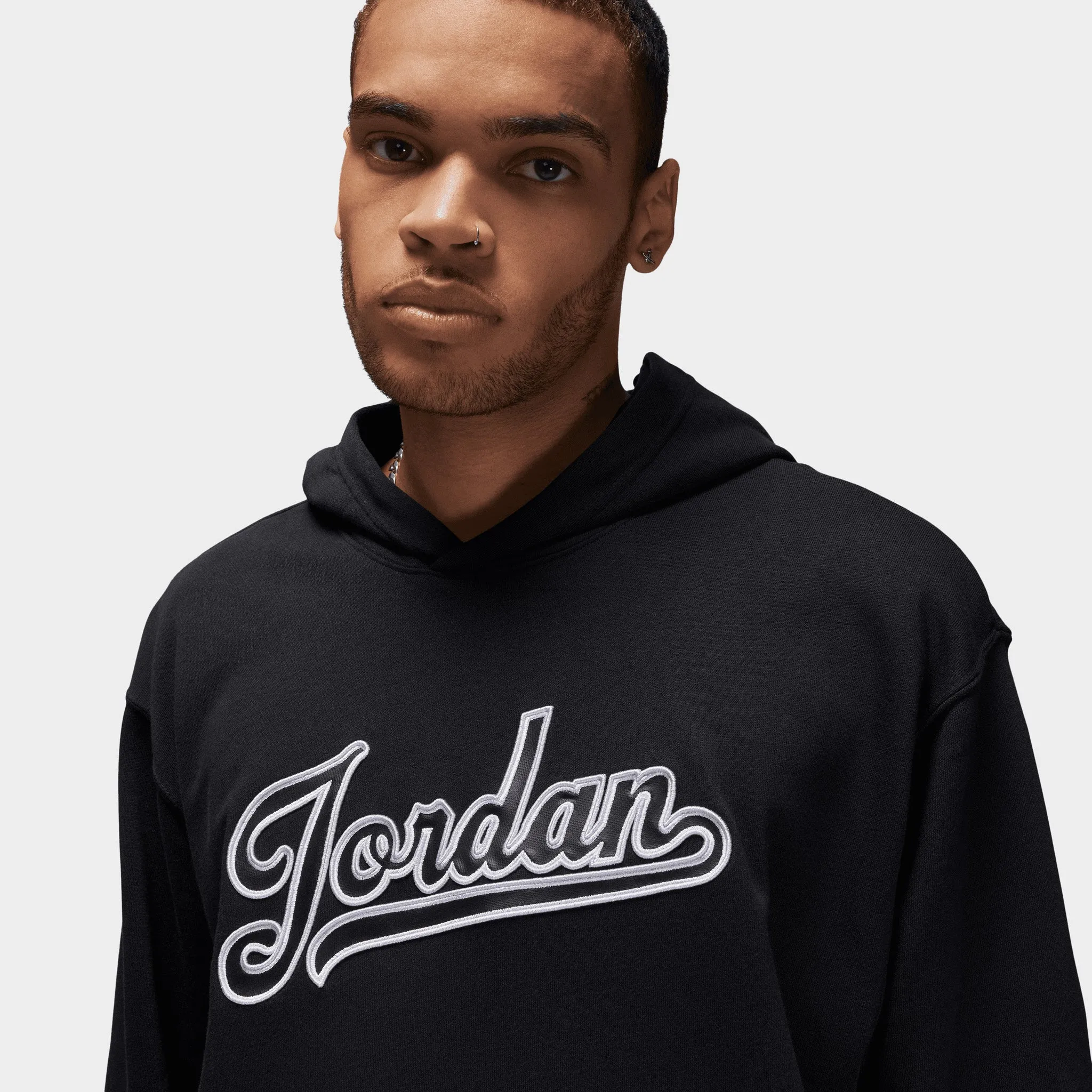 Jordan Flight MVP Fleece Pullover Hoodie / Black sold by JD Sports product image thumbnail 3