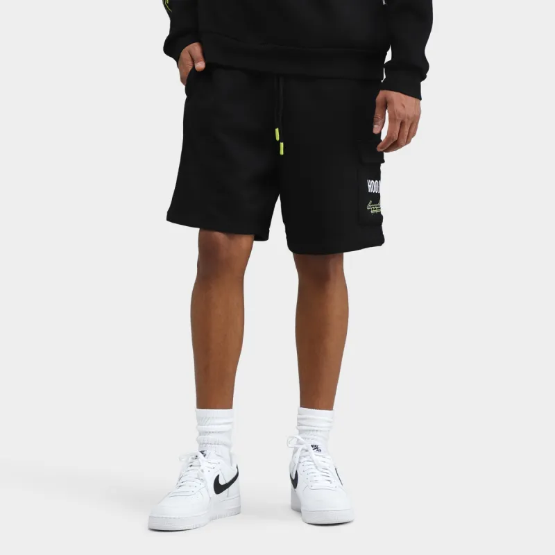 Hoodrich Splatter Shorts Black / White - Evening Primrose made by JD Sports