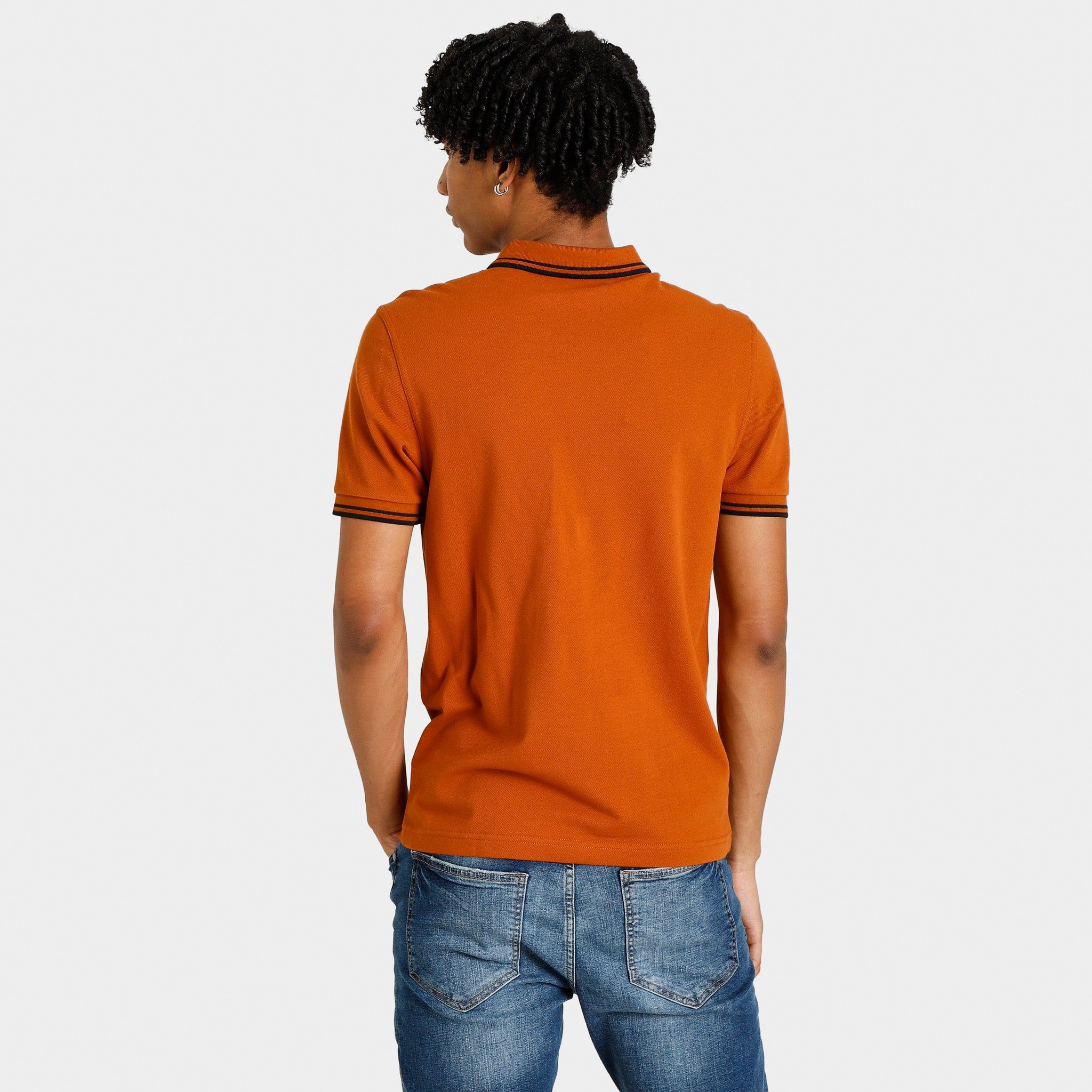 Fred Perry Twin Tipped Polo T-shirt Nut Flake / Navy - Black sold by JD Sports product image thumbnail 2