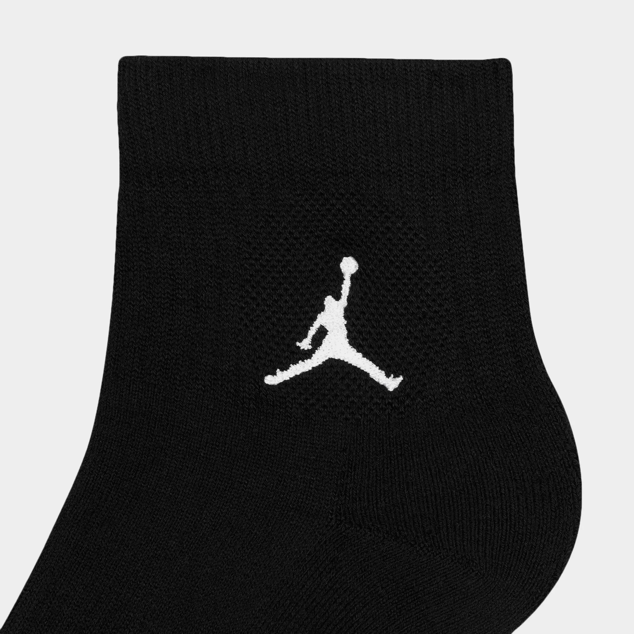 Jordan Everyday Ankle Socks (3 Pack) Black / White sold by JD Sports product image thumbnail 2