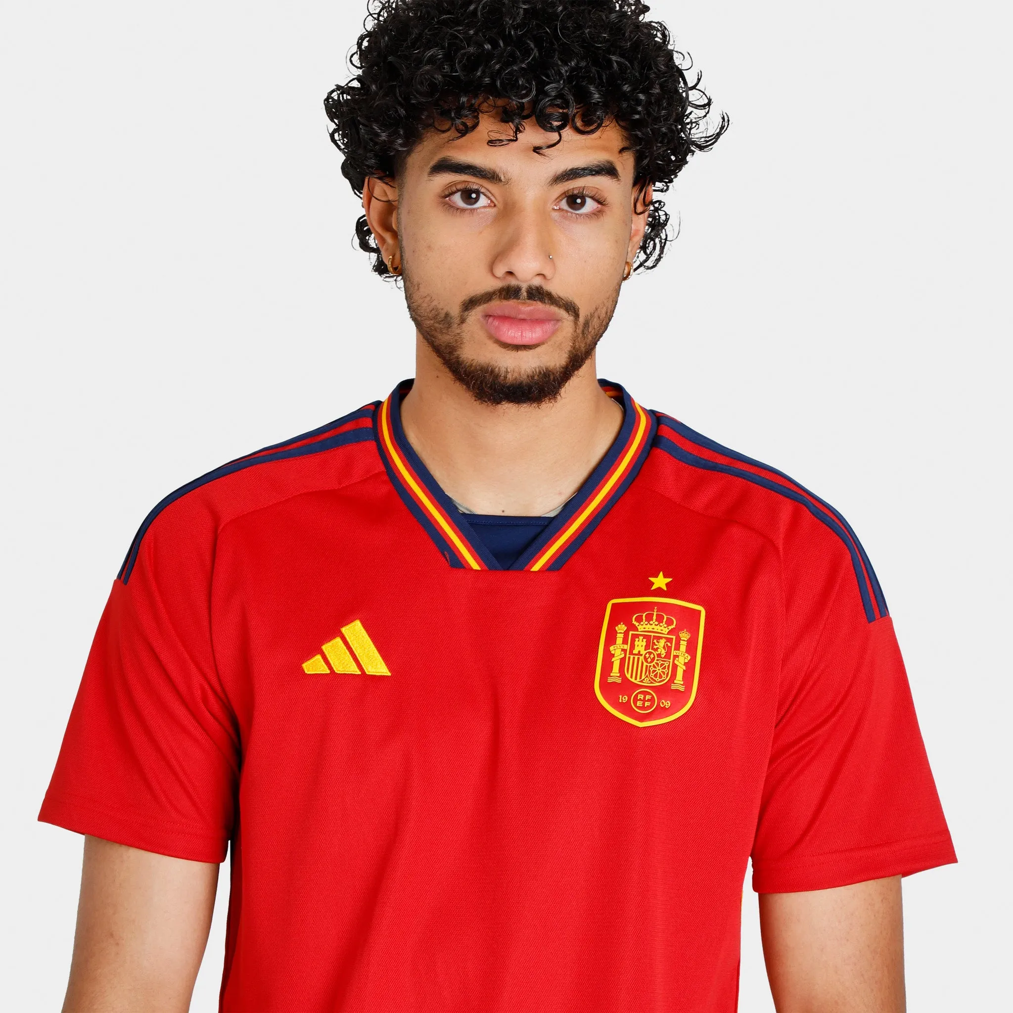 adidas Spain 22 Home Soccer Jersey Team Power Red 2 / Team Navy Blue 2 sold by JD Sports product image thumbnail 3