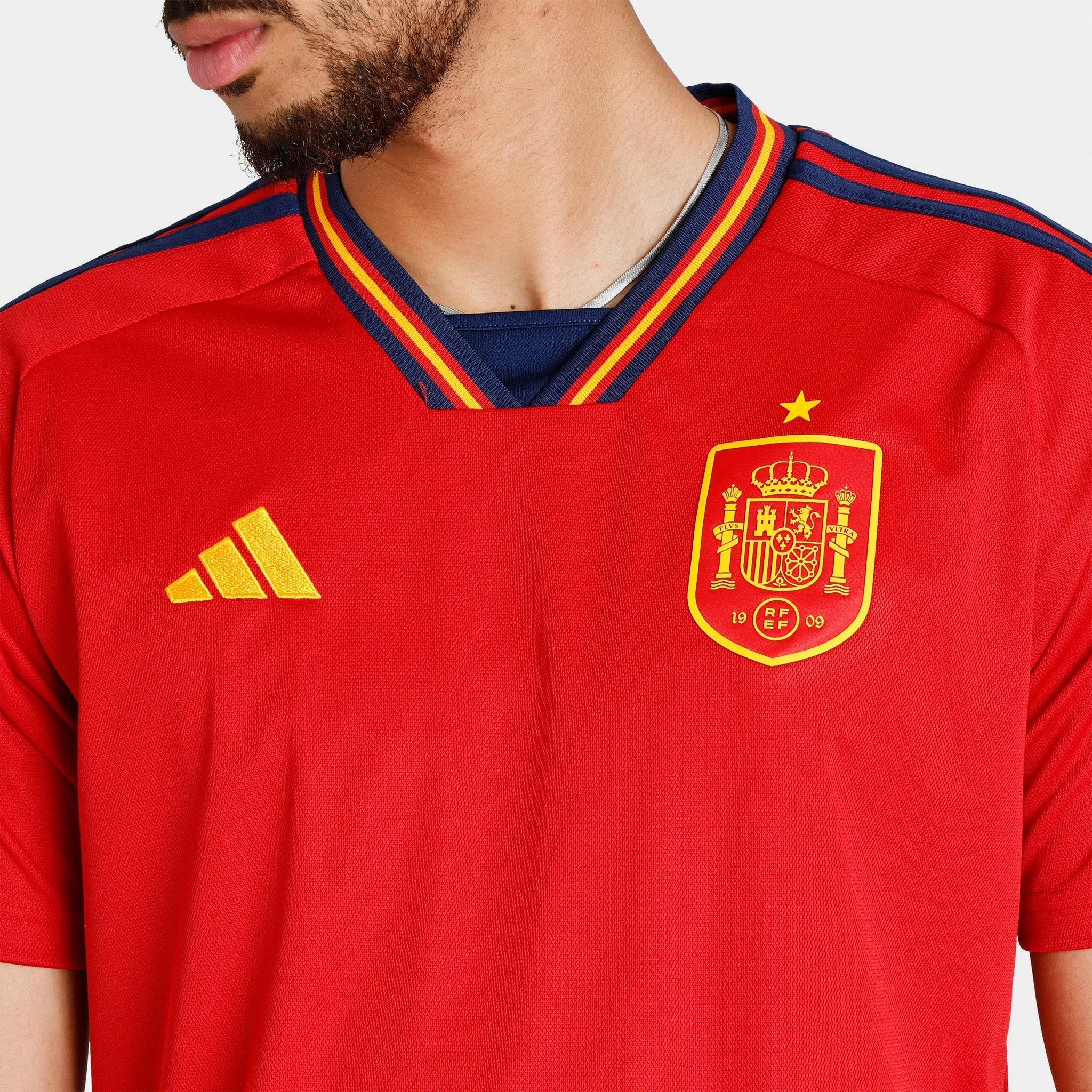 adidas Spain 22 Home Soccer Jersey Team Power Red 2 / Team Navy Blue 2 sold by JD Sports product image thumbnail 4