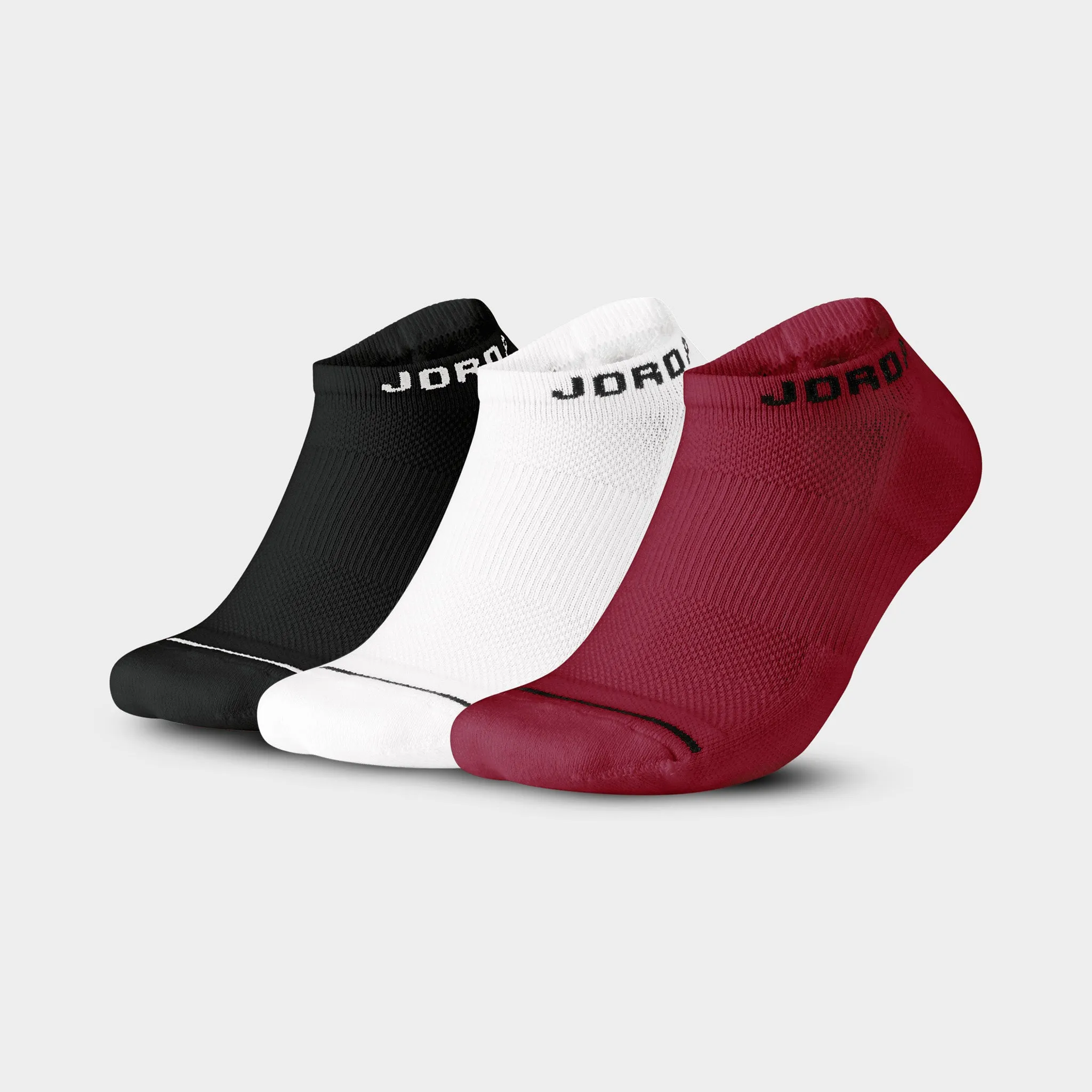 Jordan Everyday Max No-Show Socks (3 Pack) Black / White - Gym Red sold by JD Sports