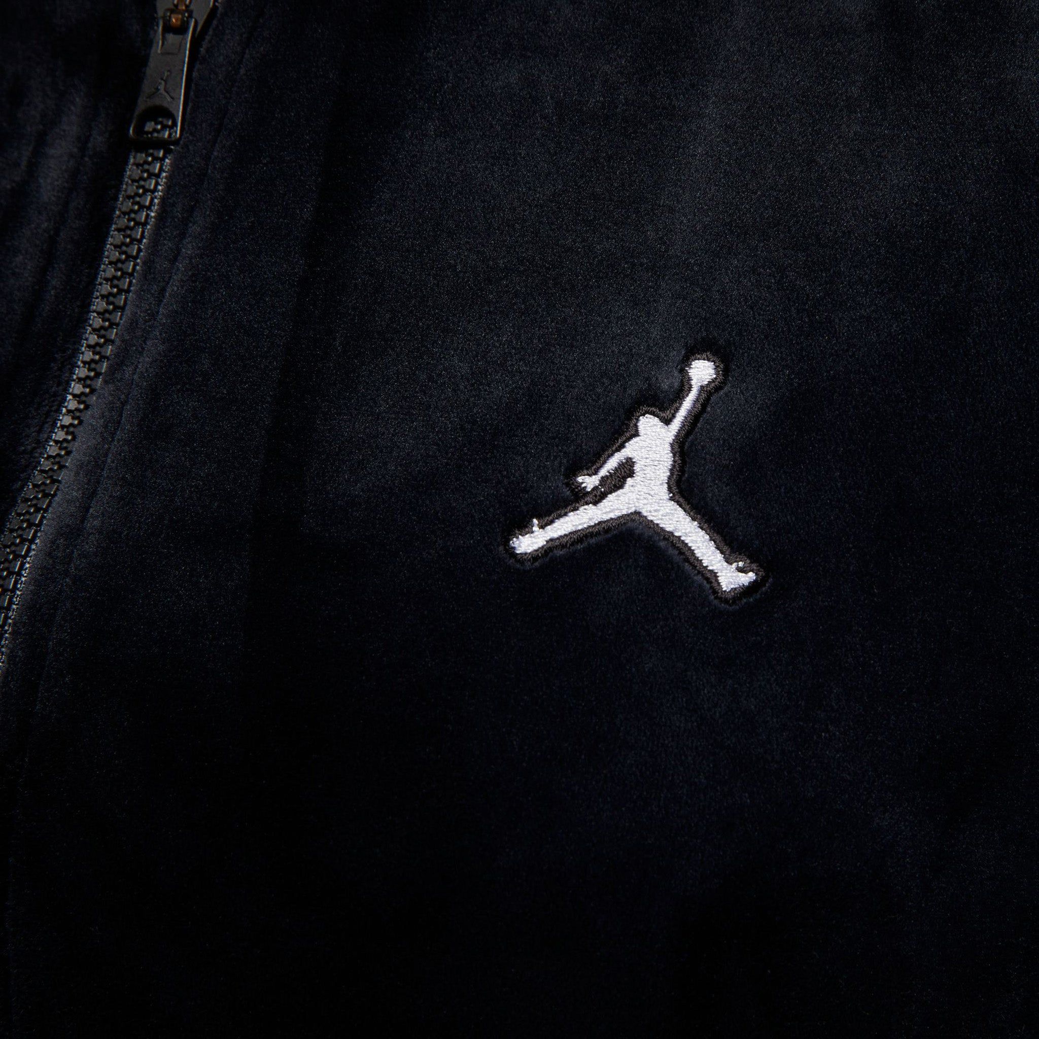 Jordan Women's Flight Velour Jacket Black / Cement Grey - Sail sold by JD Sports product image thumbnail 4