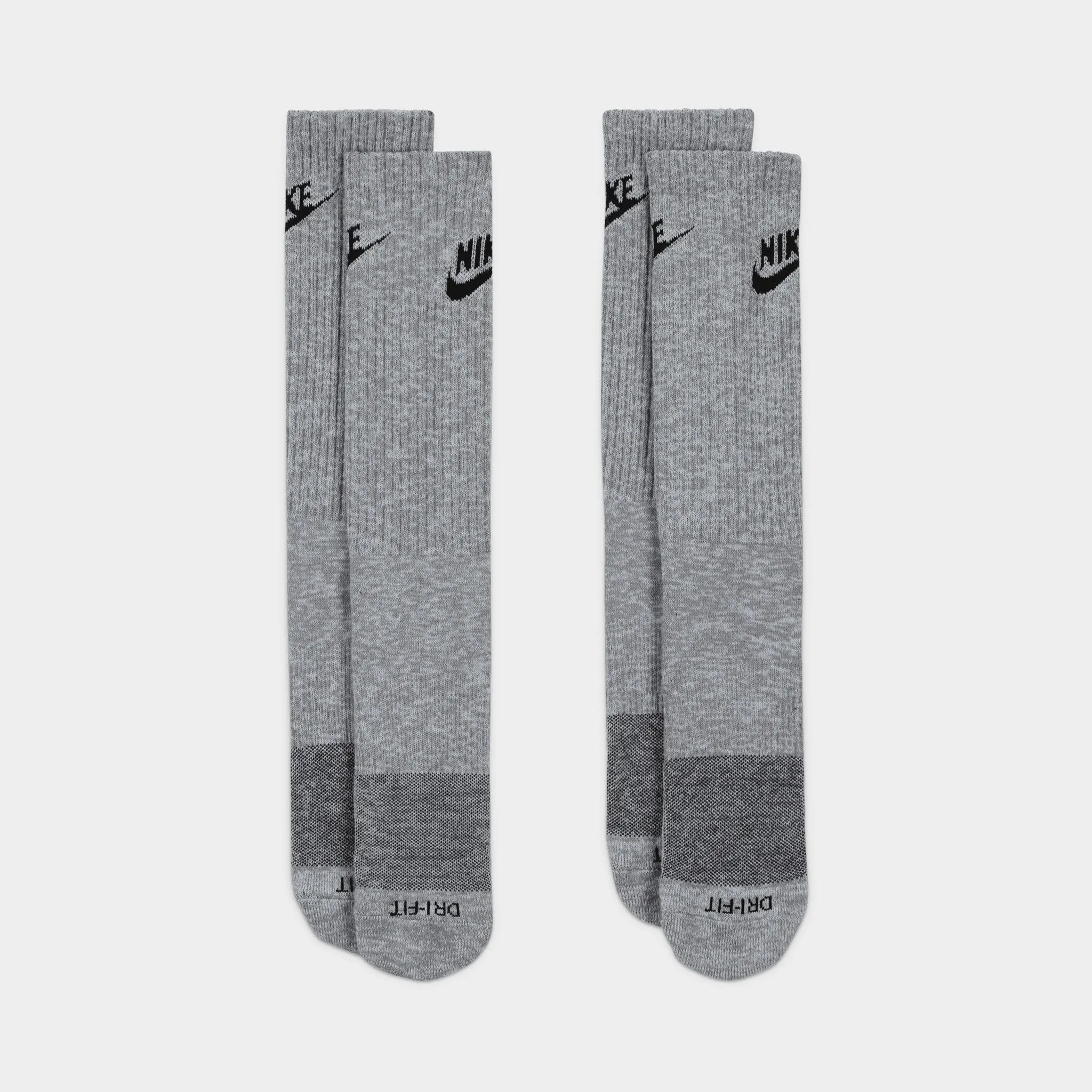 Nike Everyday Plus Cushioned Crew Socks - 2 Pack Particle Grey / Black sold by JD Sports product image thumbnail 2
