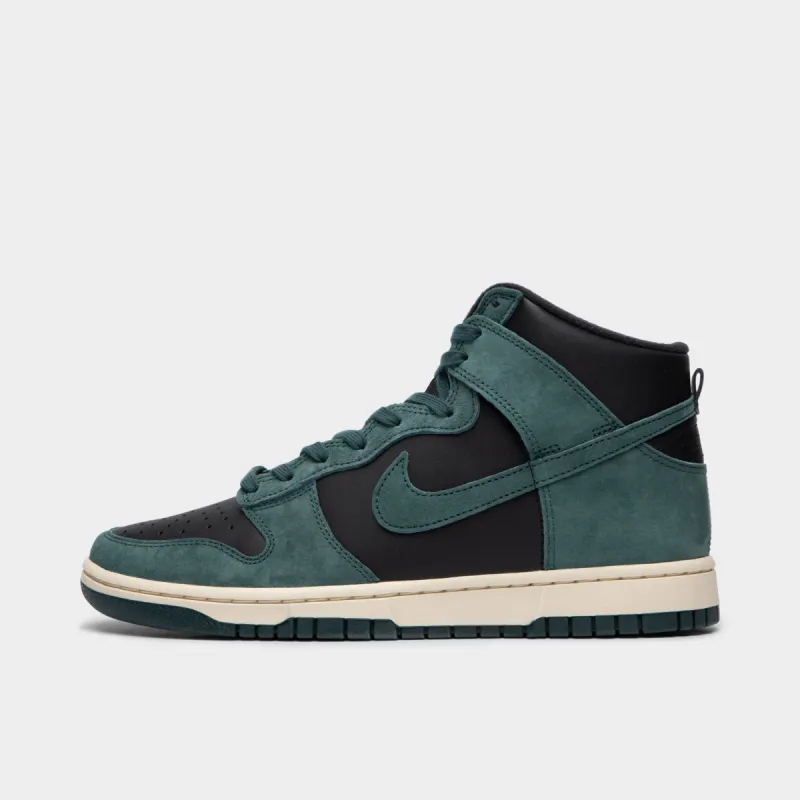 Nike Dunk High Retro PRM Black / Faded Spruce - Light Cream sold by JD Sports
