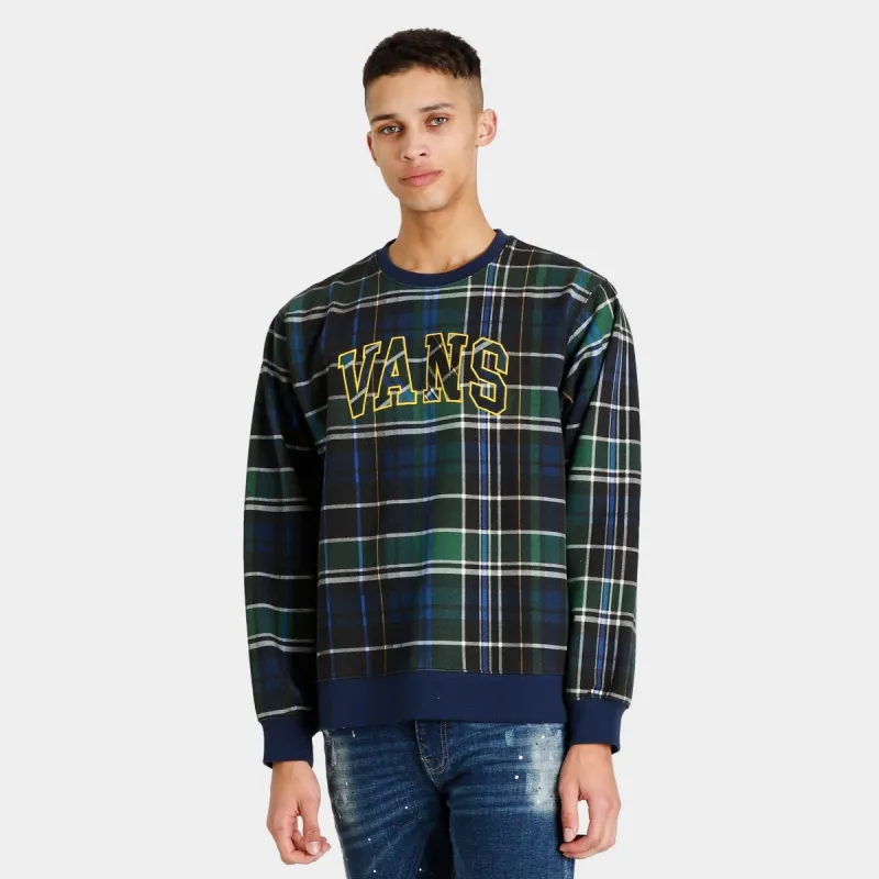 Vans Plaid Pullover Fleece Crew Eden / Black sold by JD Sports