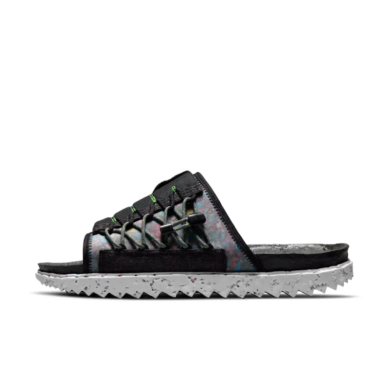 Nike Asuna Crater Slide Black / Mean Green sold by JD Sports