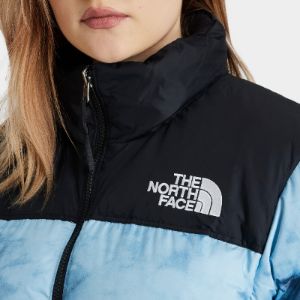 The North Face Women�s Printed 1996 Retro Nuptse Jacket / Beta Blue Dye Texture Print sold by JD Sports