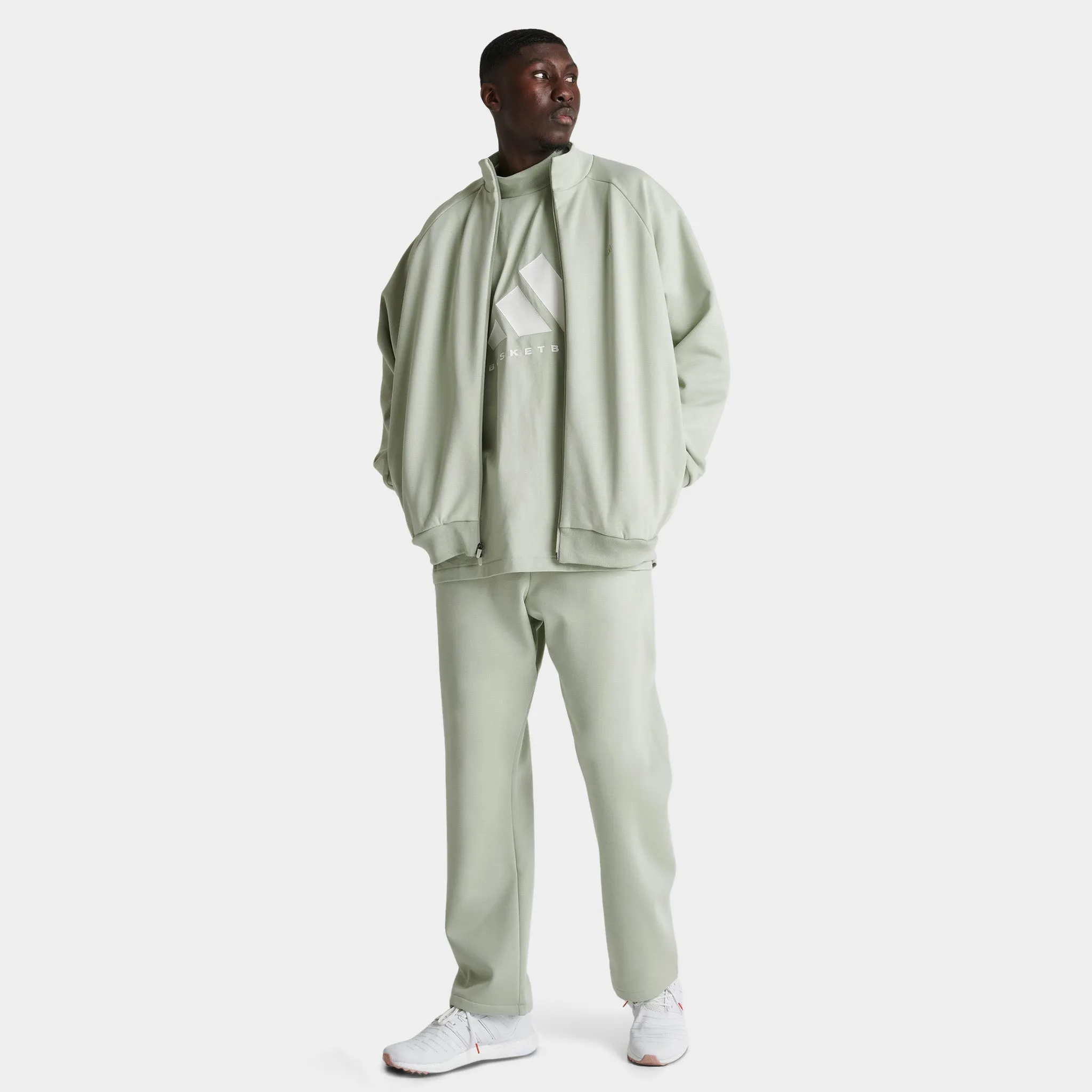 adidas Basketball Track Jacket / Halo Green sold by JD Sports product image thumbnail 5
