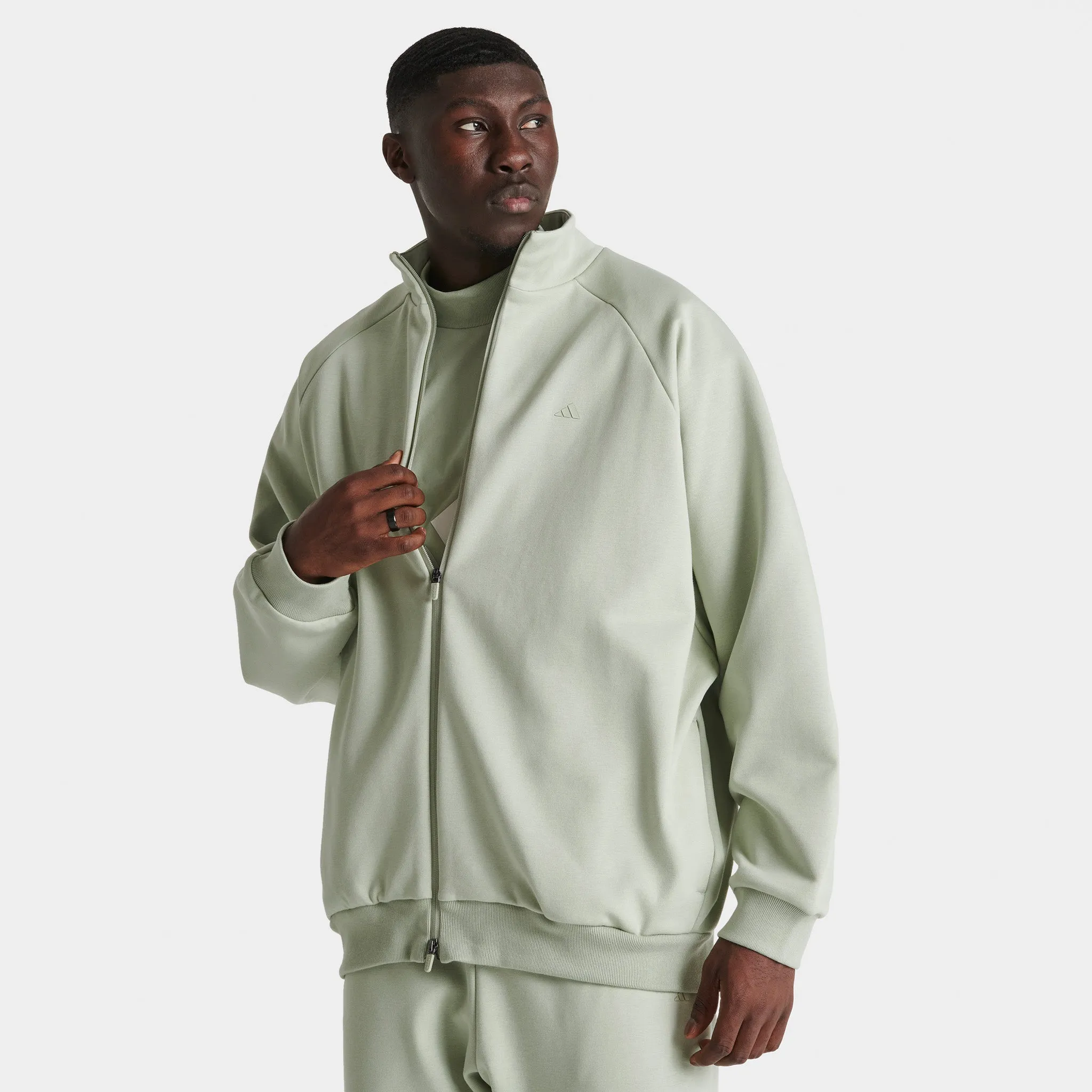 adidas Basketball Track Jacket / Halo Green sold by JD Sports