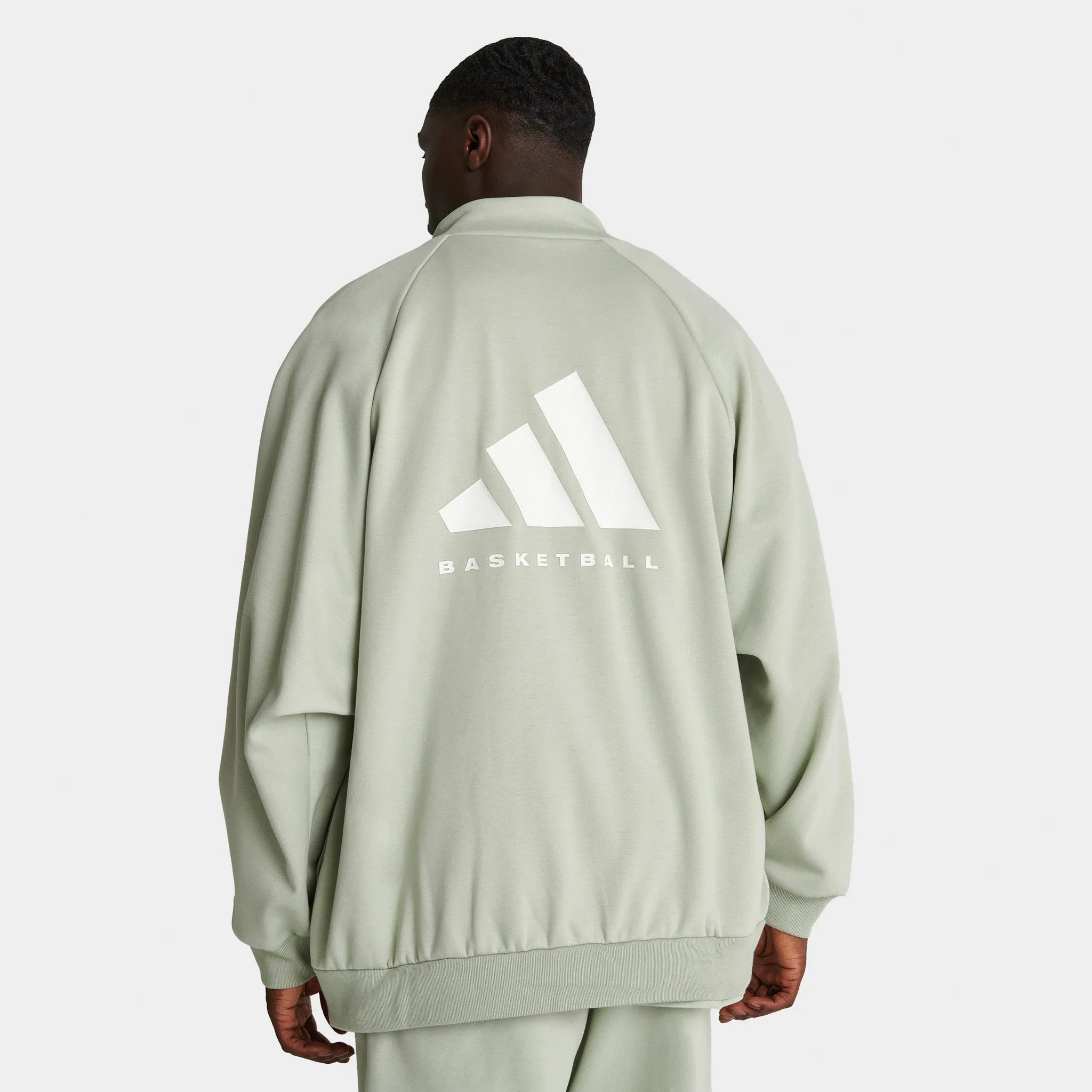 adidas Basketball Track Jacket / Halo Green sold by JD Sports product image thumbnail 2