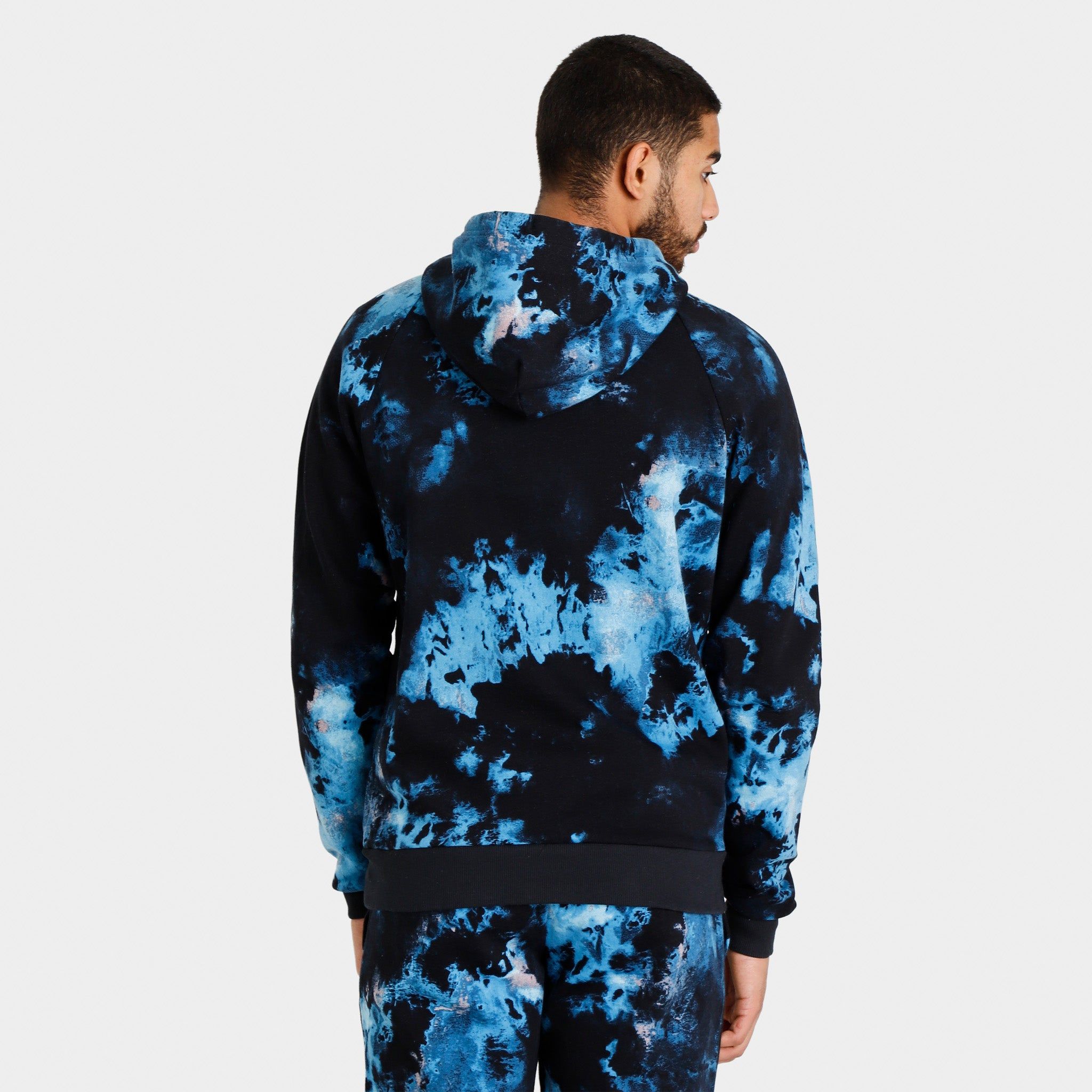 Under Armour Rival Fleece Hyper Dye Pullover Hoodie Capri / Onyx White sold by JD Sports product image thumbnail 4