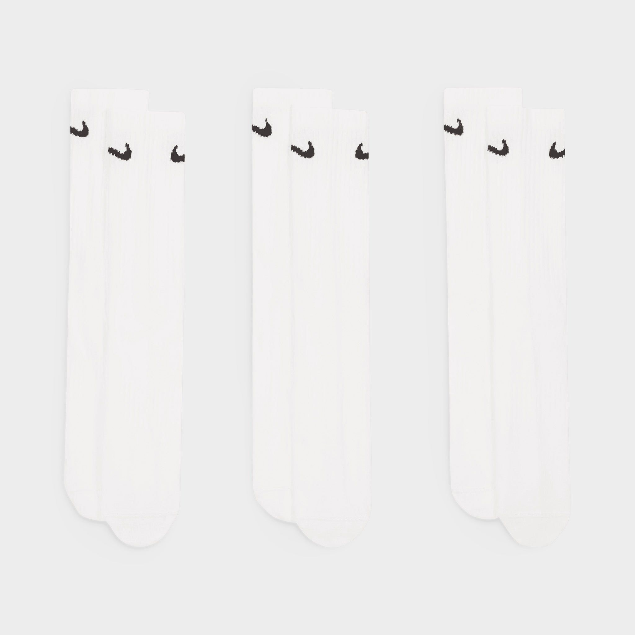Nike Everyday Lightweight Crew Socks (3 Pack) White / Black sold by JD Sports product image thumbnail 4