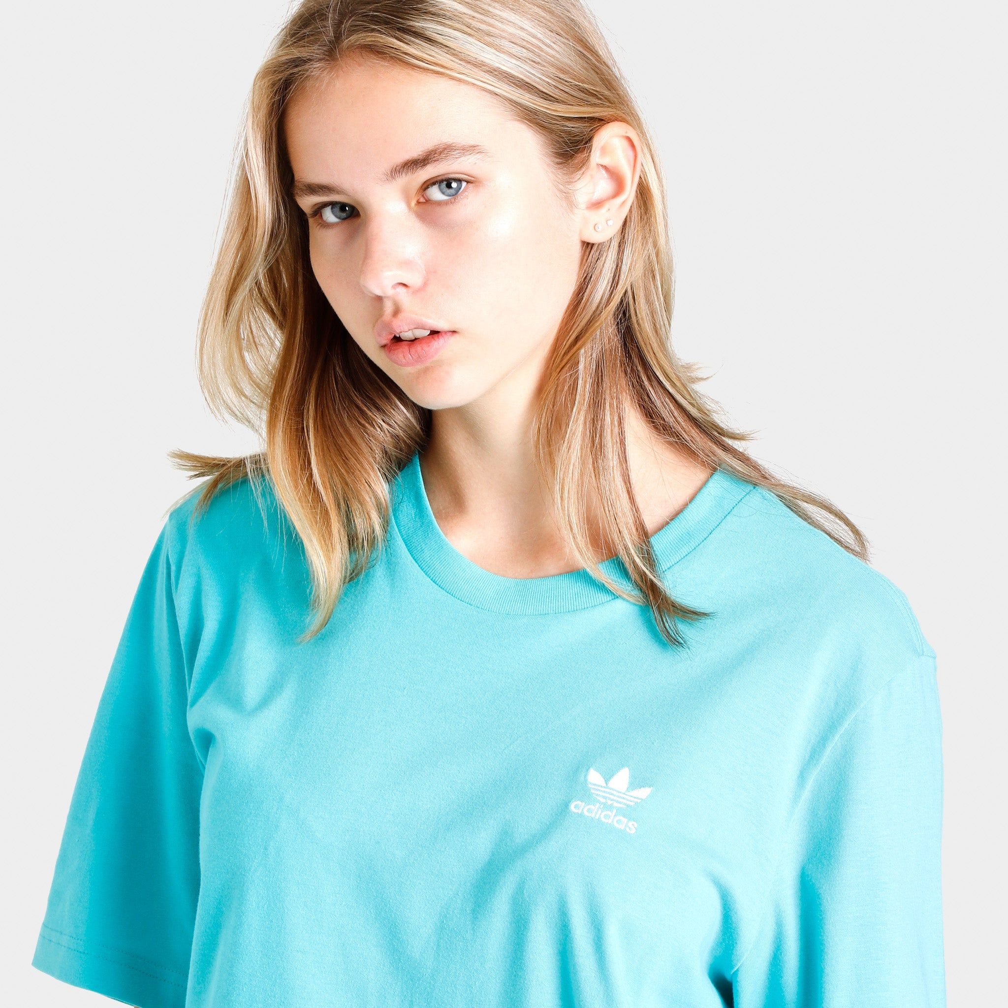 adidas Originals Loungewear Adicolor Essentials Trefoil T-shirt / Semi Mint Rush sold by JD Sports product image thumbnail 3