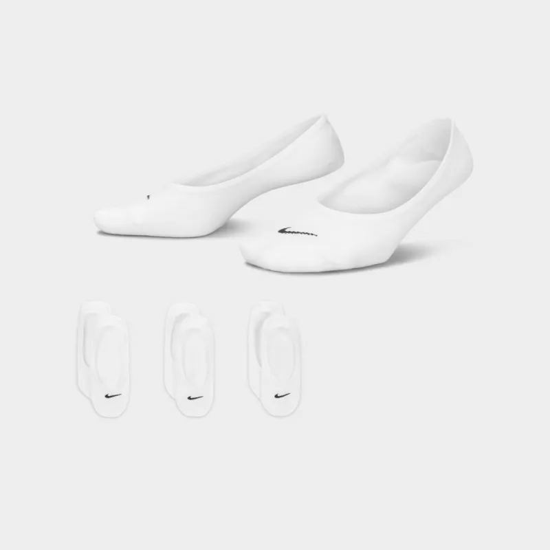 Nike Women's Everyday Lightweight No Show Socks White / Black sold by JD Sports
