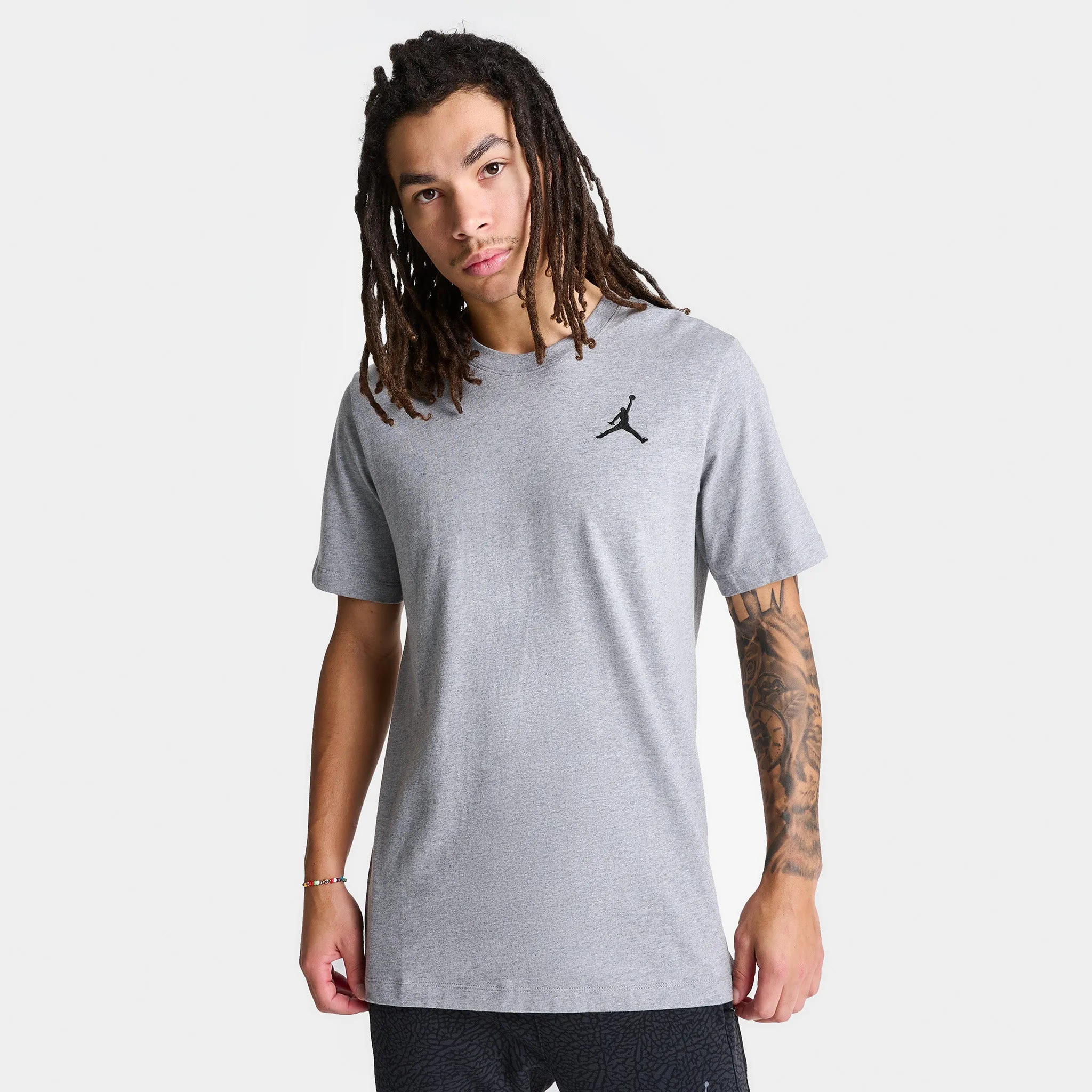 Jordan Jumpman Short Sleeve T-shirt Carbon Heather / Black sold by JD Sports