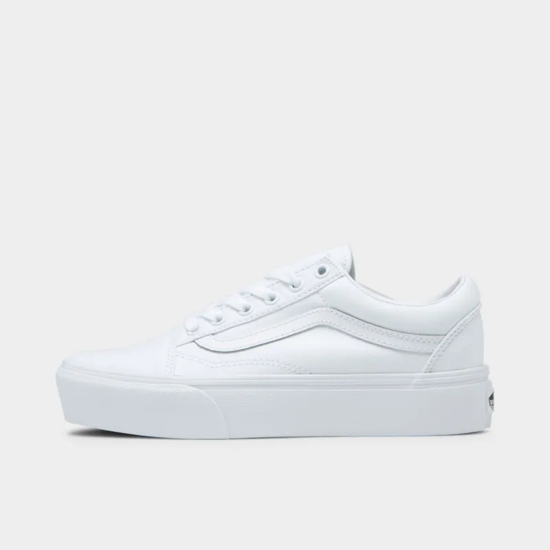 Vans Old Skool Platform / True White sold by JD Sports