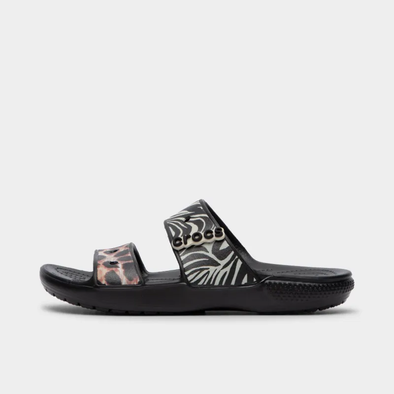Crocs Classic Animal Remix Sandal Black / Multi sold by JD Sports