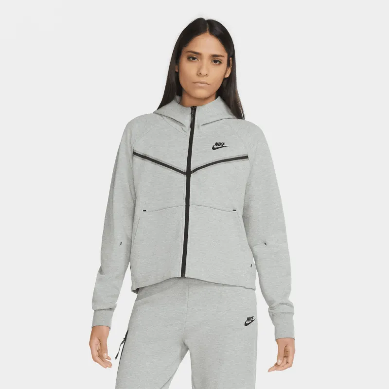 Nike Sportswear Women's Tech Fleece Windrunner Full-Zip Hoodie / Dark Heather Grey sold by JD Sports