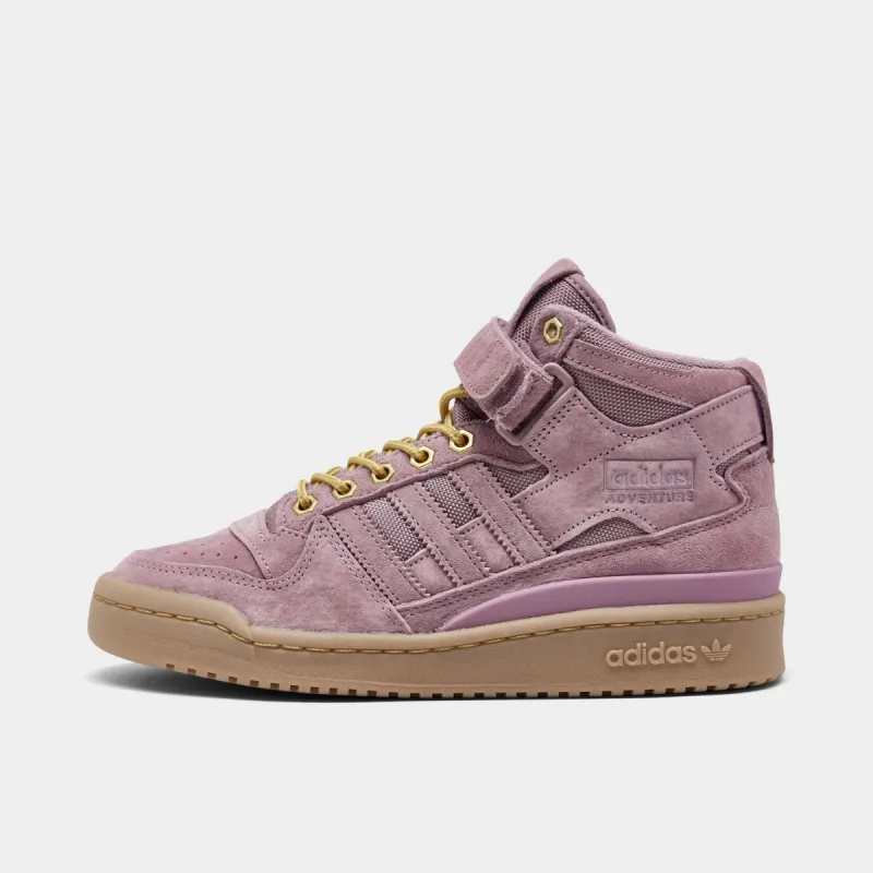 adidas Originals Women's Forum Mid Magic Mauve / Magic Mauve - Gum sold by JD Sports