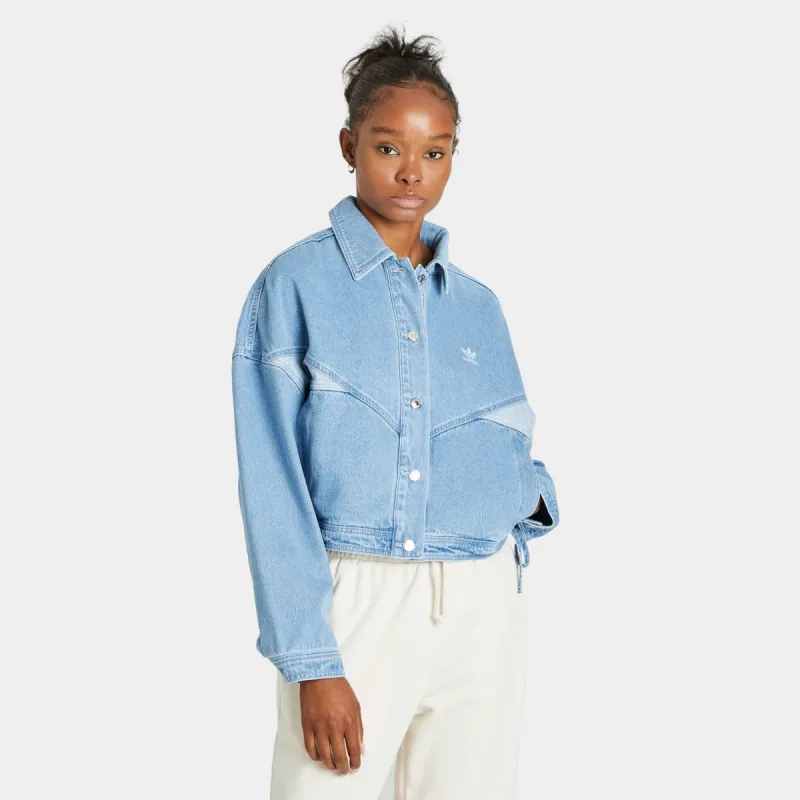 adidas Originals Women’s Denim Jacket / Clear Blue sold by JD Sports