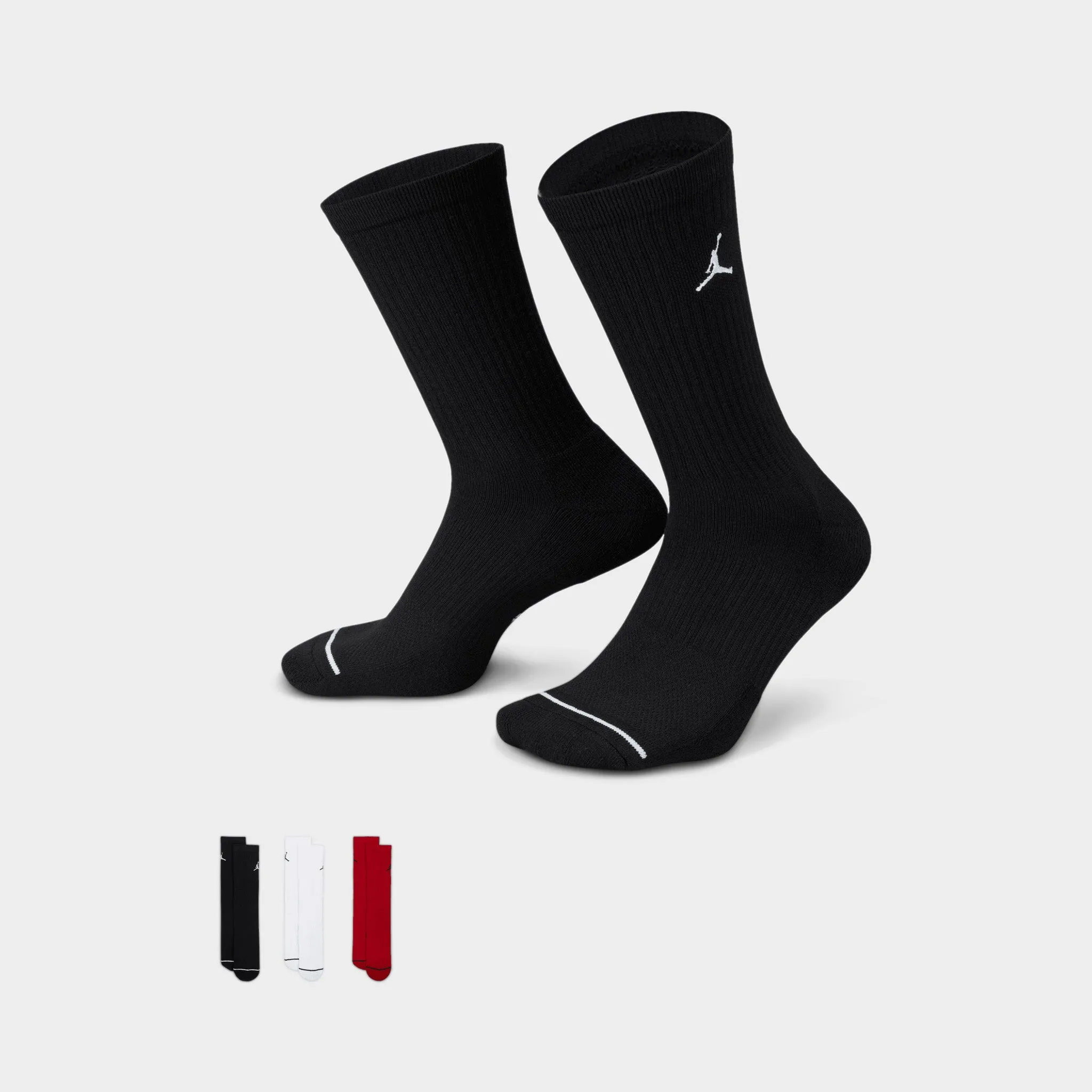 Jordan Everyday Crew Socks (3 Pack) / Multi-Colour sold by JD Sports