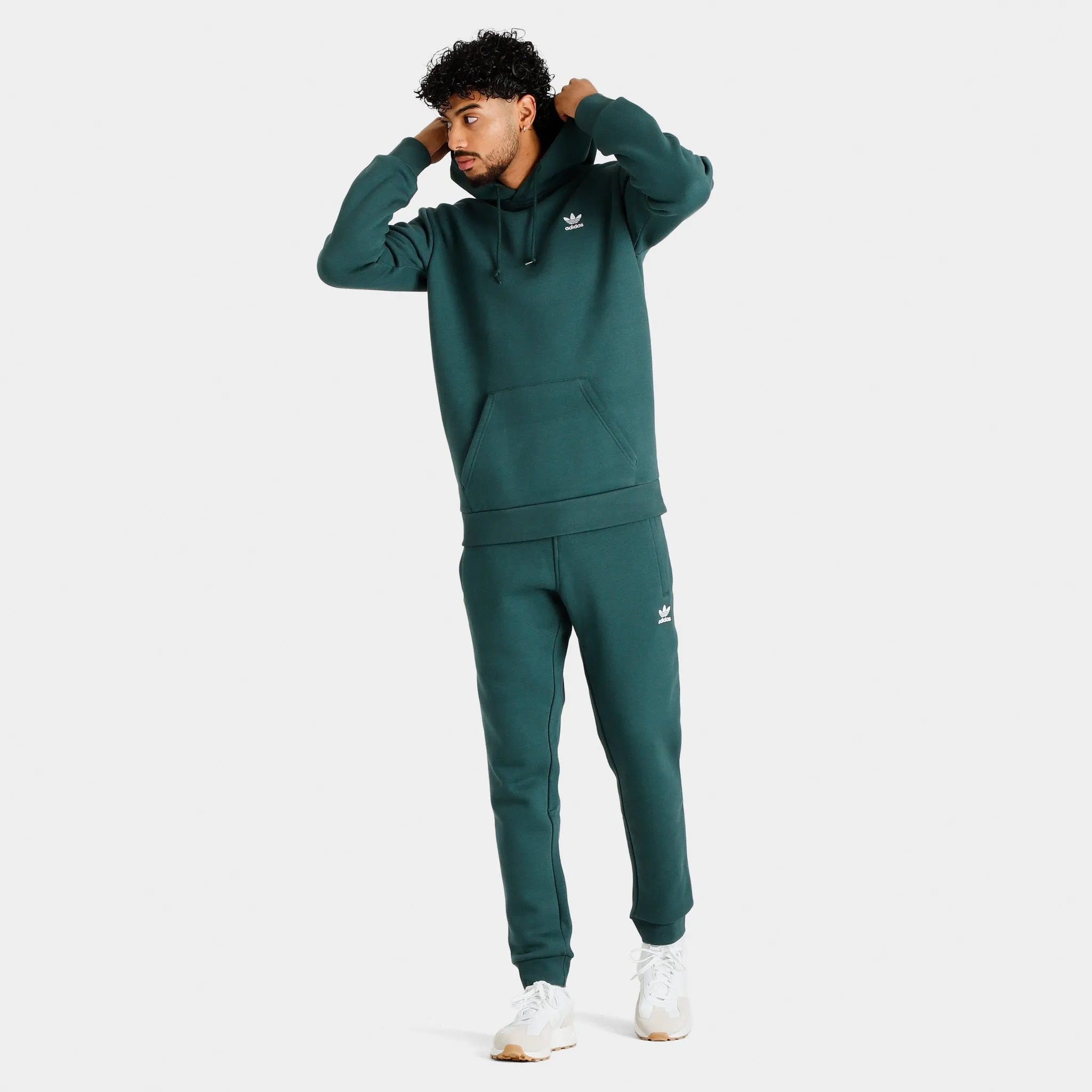 adidas Originals Adicolor Essentials Trefoil Pullover Hoodie / Mineral Green sold by JD Sports product image thumbnail 5