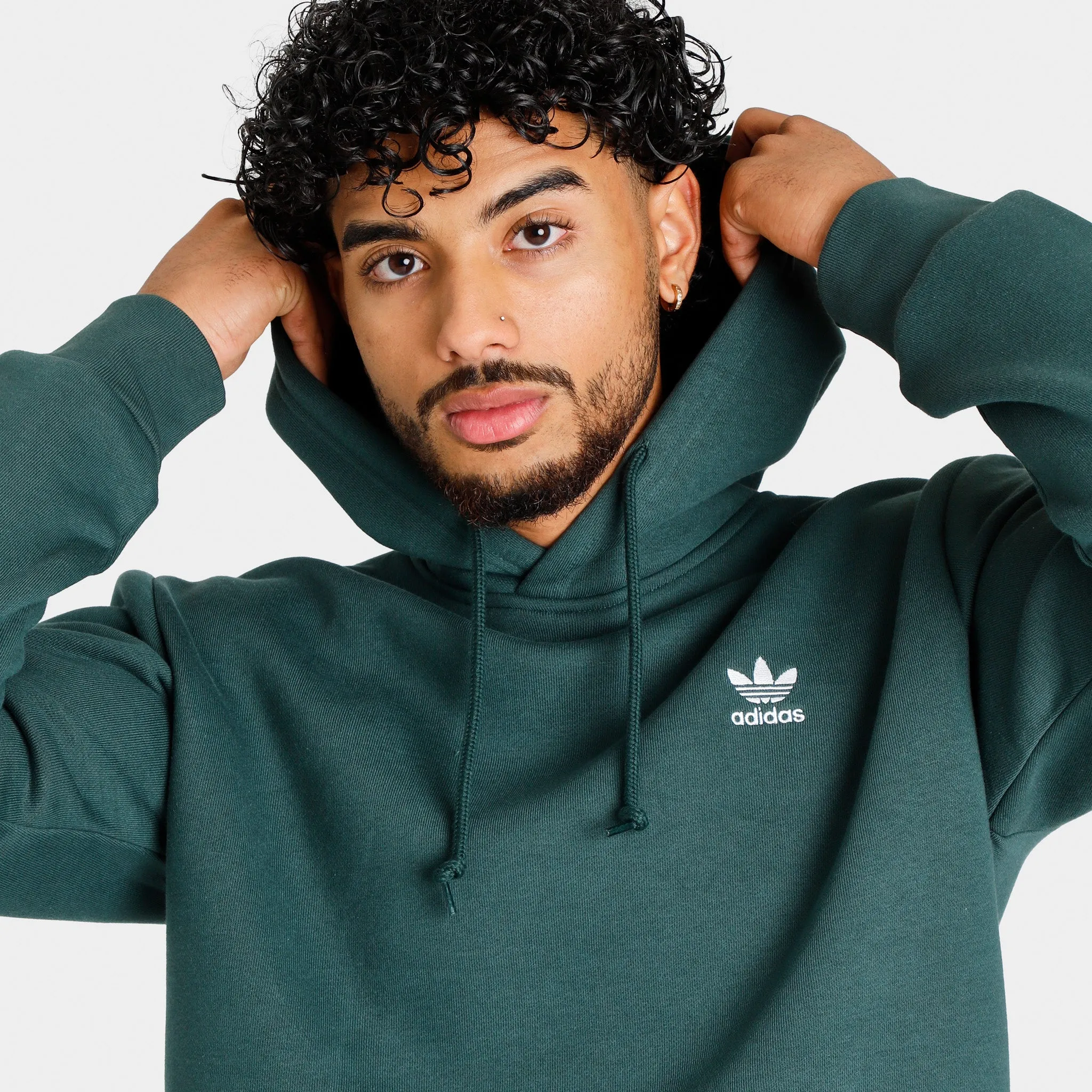 adidas Originals Adicolor Essentials Trefoil Pullover Hoodie / Mineral Green sold by JD Sports product image thumbnail 3