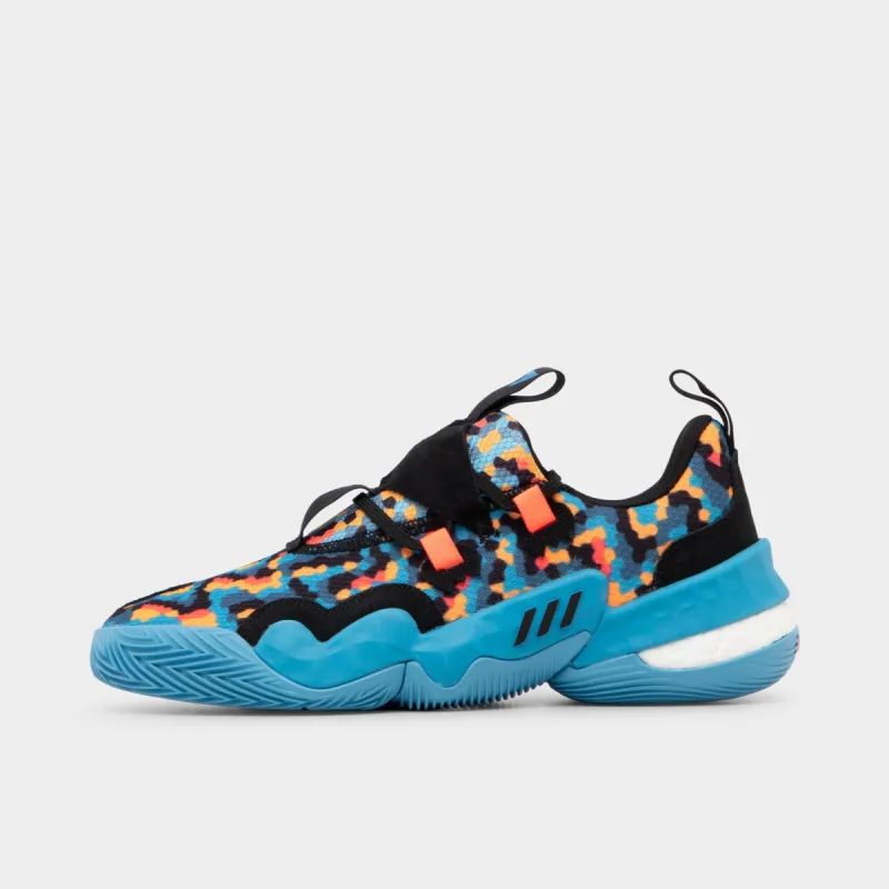 adidas Trae Young Core Black / Core Black - Sky Rush sold by JD Sports