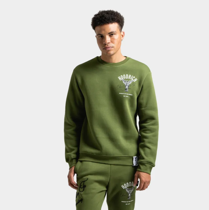 Hoodrich Vital Sweatshirt Chive / White - Black sold by JD Sports